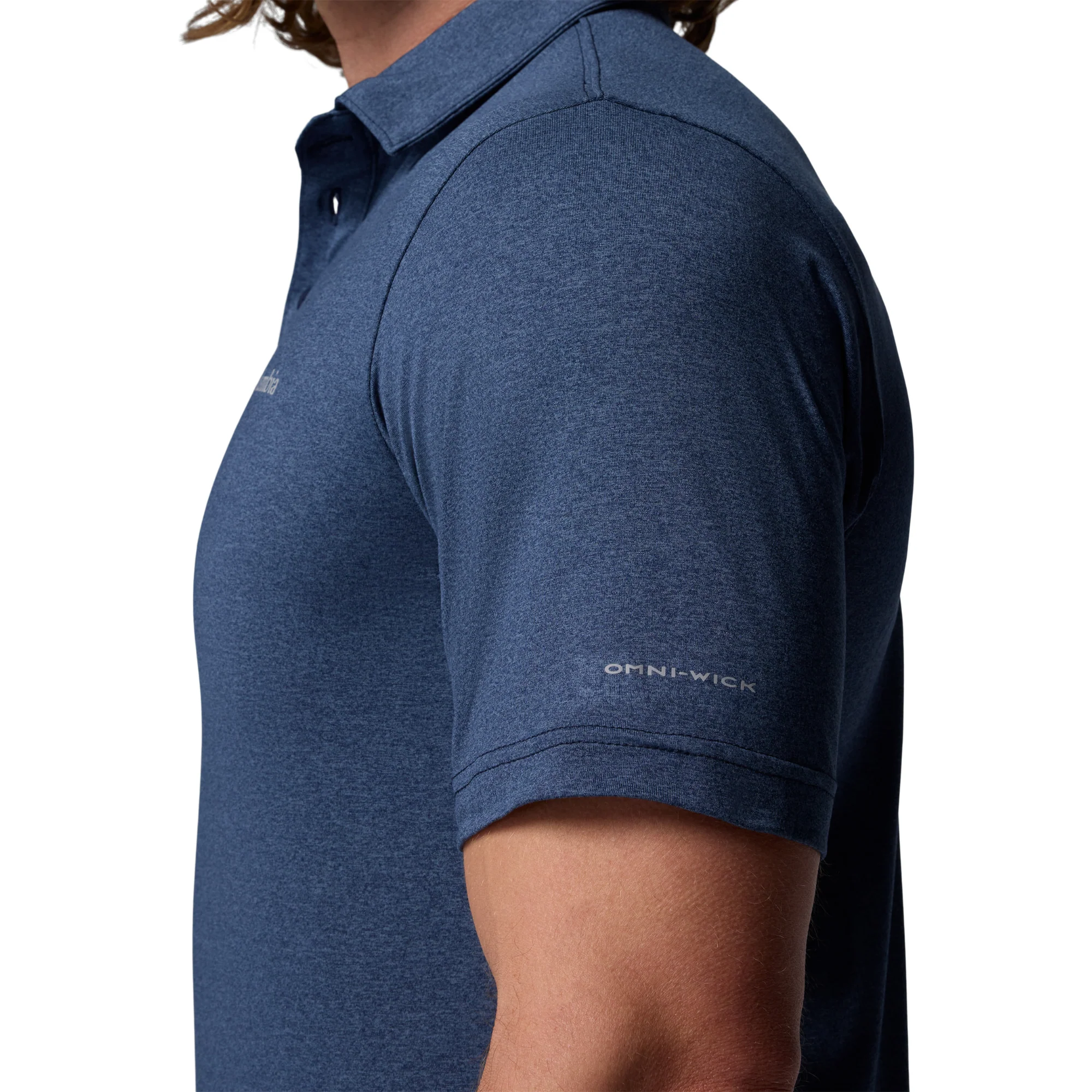 Columbia Men's Parsons Point Technical Polo Shirt (Collegiate Navy/Heather/Mountain Blue) - Image 8