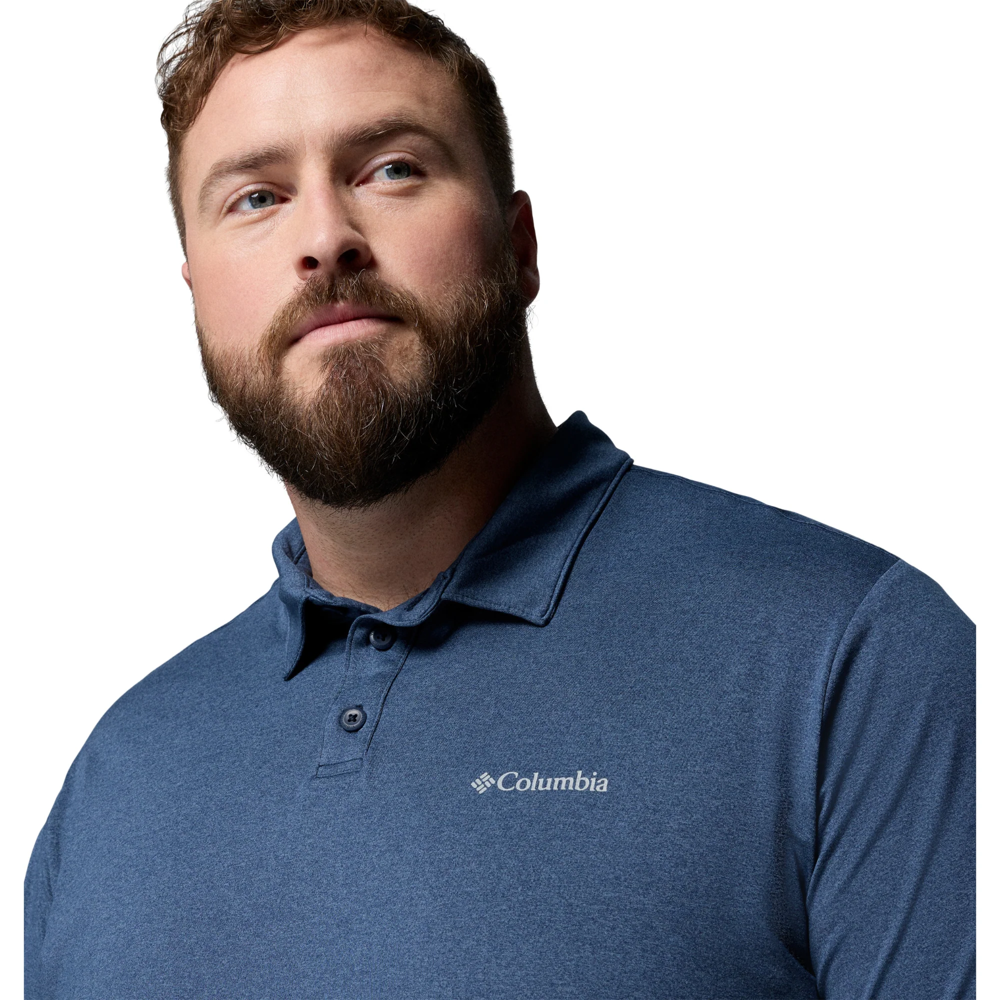 Columbia Men's Parsons Point Technical Polo Shirt (Collegiate Navy/Heather/Mountain Blue) - Image 9