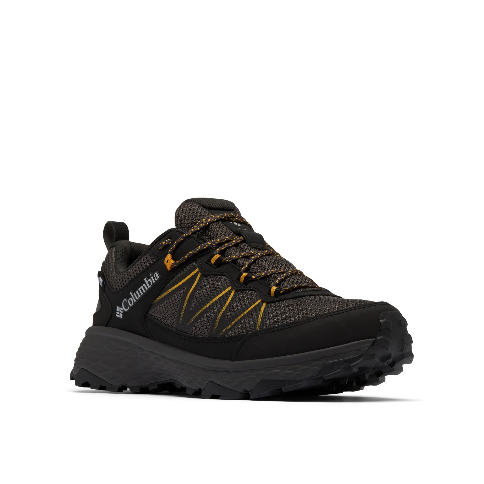 Columbia Men's Peakfreak Rush Outdry Waterproof Trail Shoes (Black/Raw Honey)
