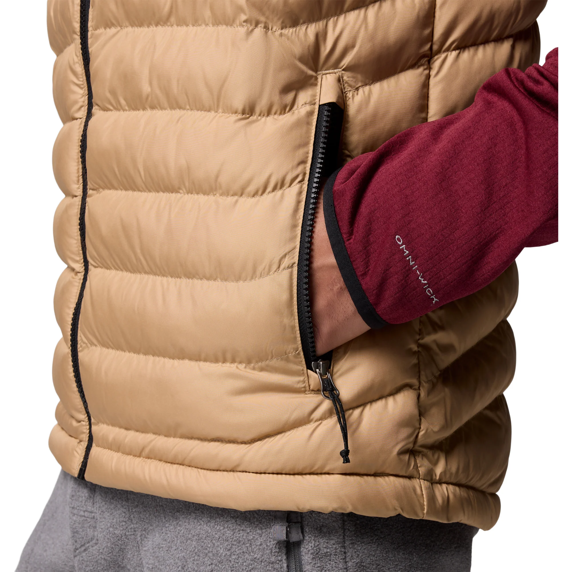 Columbia Men's Powder Lite II Insulated Vest (Canoe/Black) - Image 11