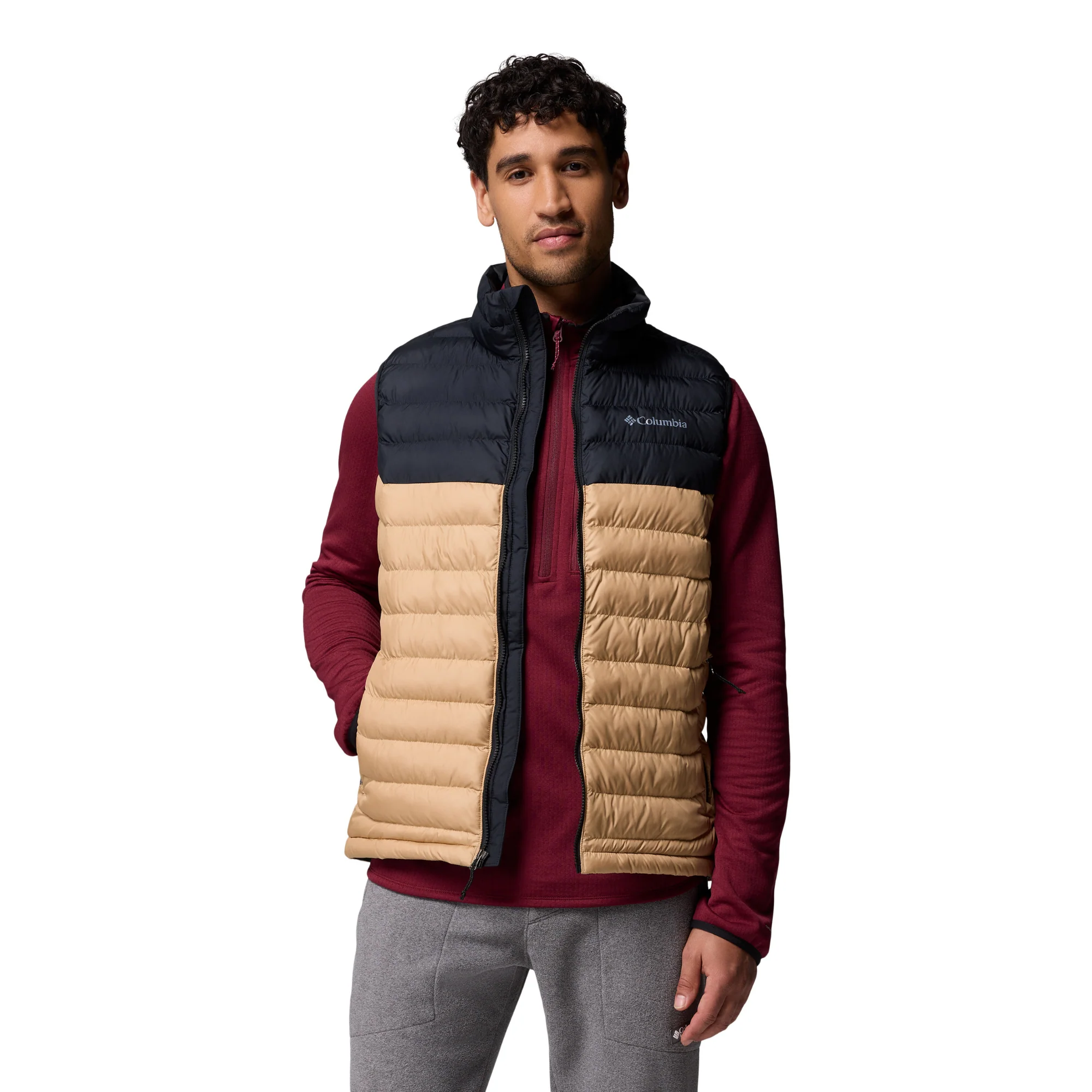 Columbia Men's Powder Lite II Insulated Vest (Canoe/Black) - Image 7