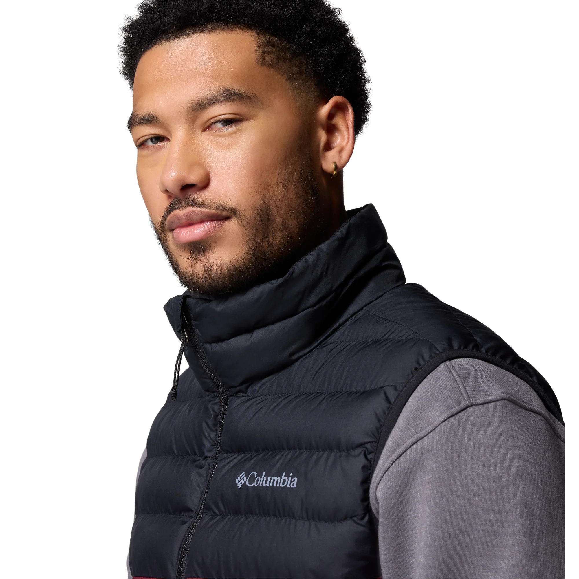 Columbia Men's Powder Lite II Insulated Vest (Rich Wine/Black) - Image 4