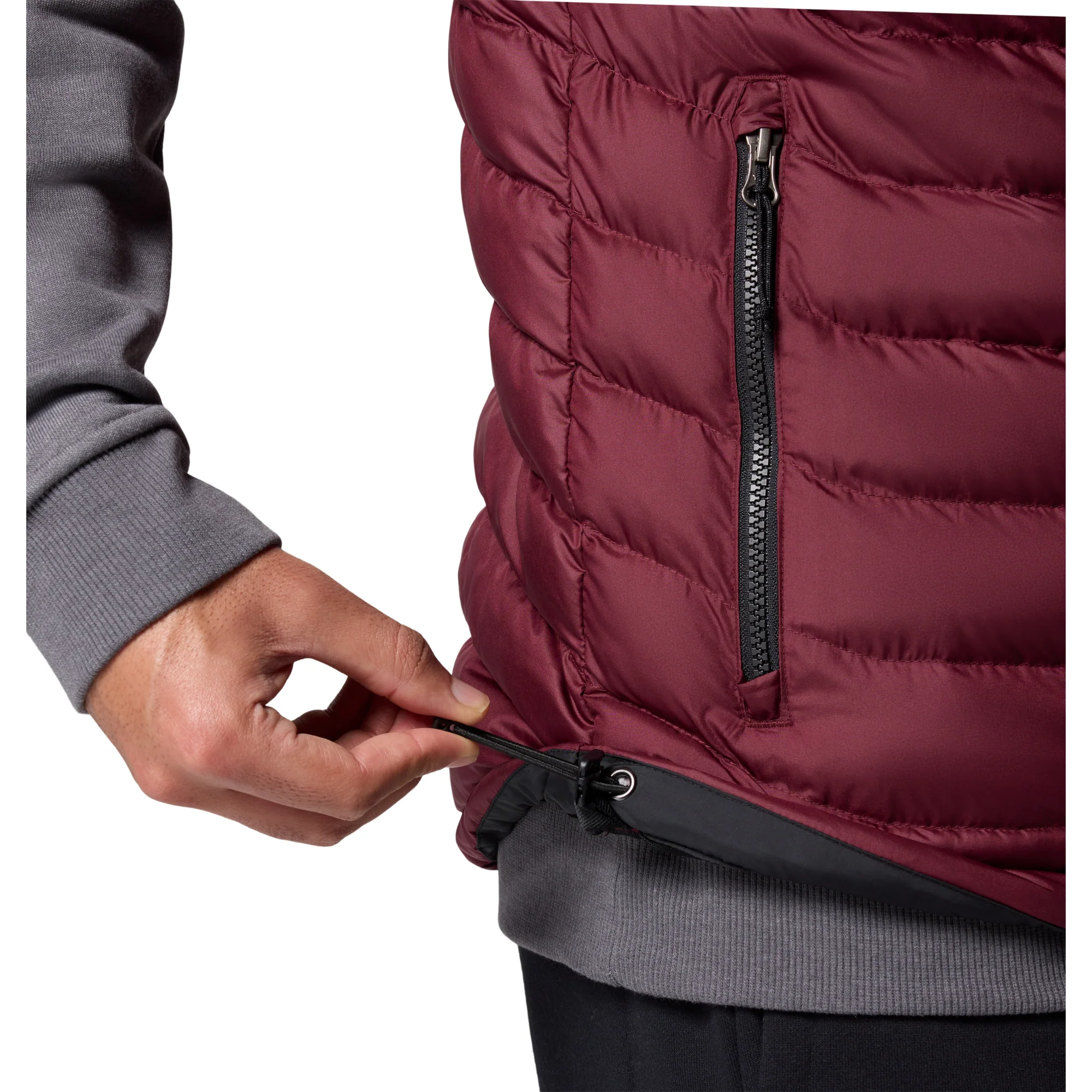 Columbia Men's Powder Lite II Insulated Vest (Rich Wine/Black) - Image 8