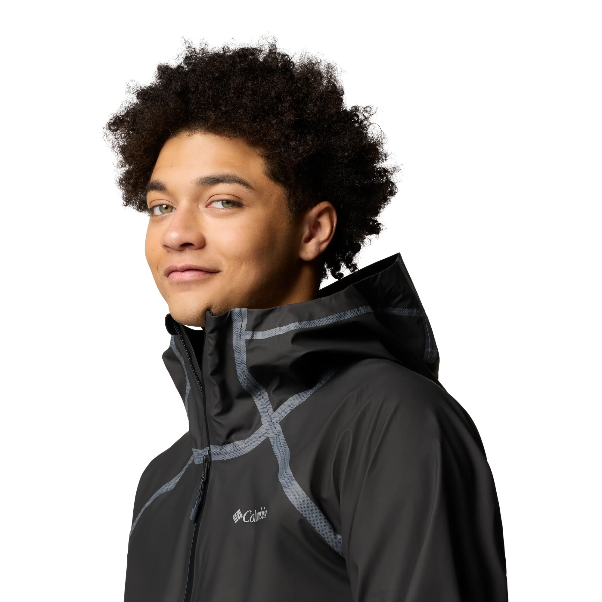 Columbia Men's Reign No Shine Outdry Extreme Waterproof Jacket (Black) - Image 14