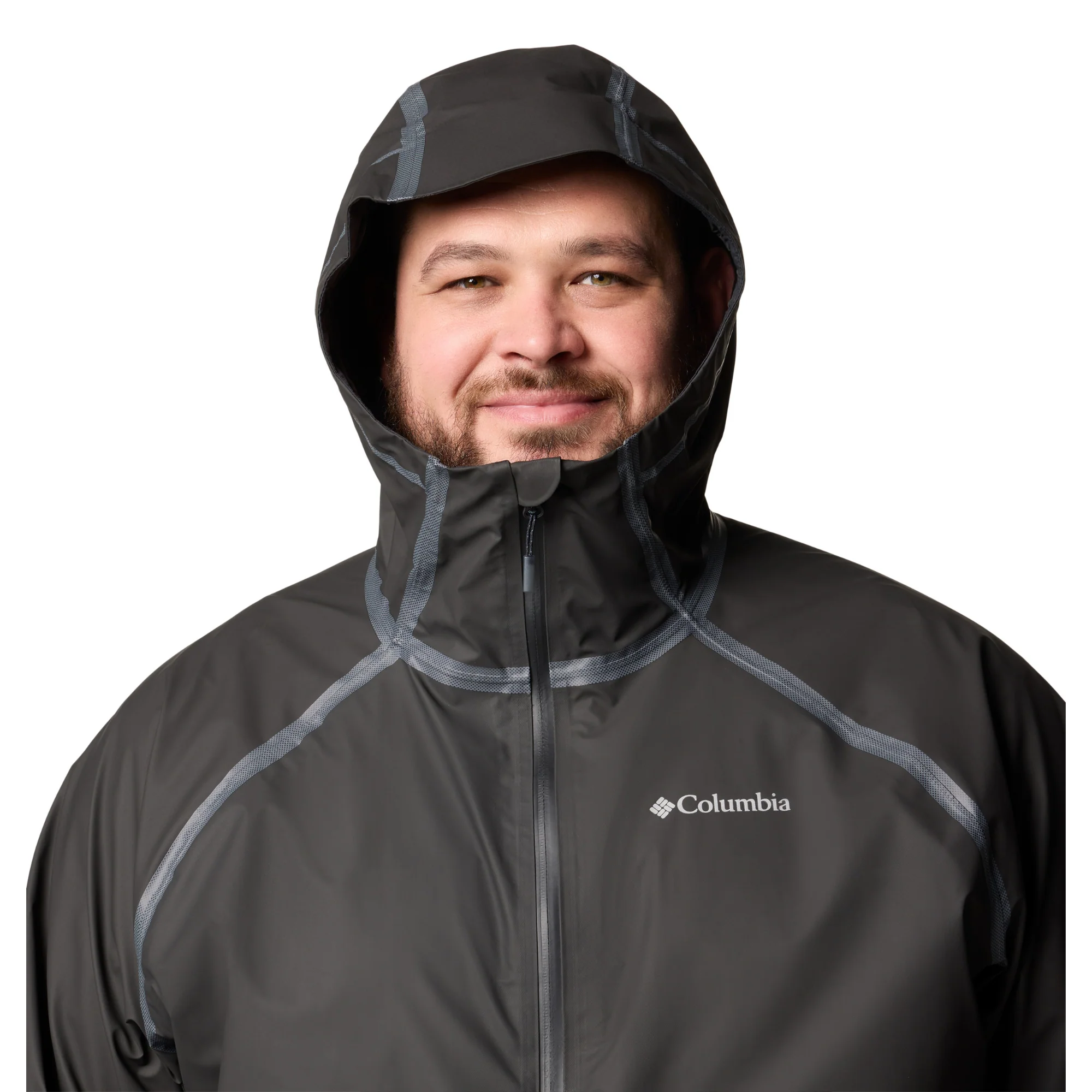 Columbia Men's Reign No Shine Outdry Extreme Waterproof Jacket (Black) - Image 15