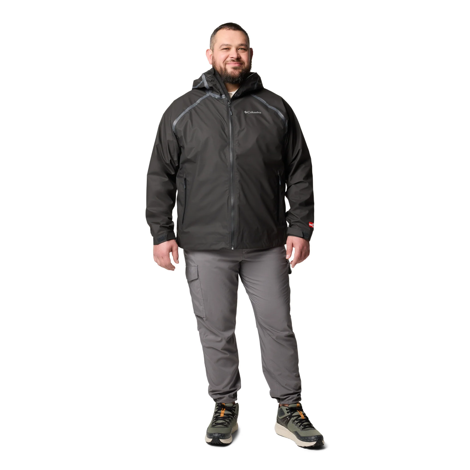 Columbia Men's Reign No Shine Outdry Extreme Waterproof Jacket (Black) - Image 17