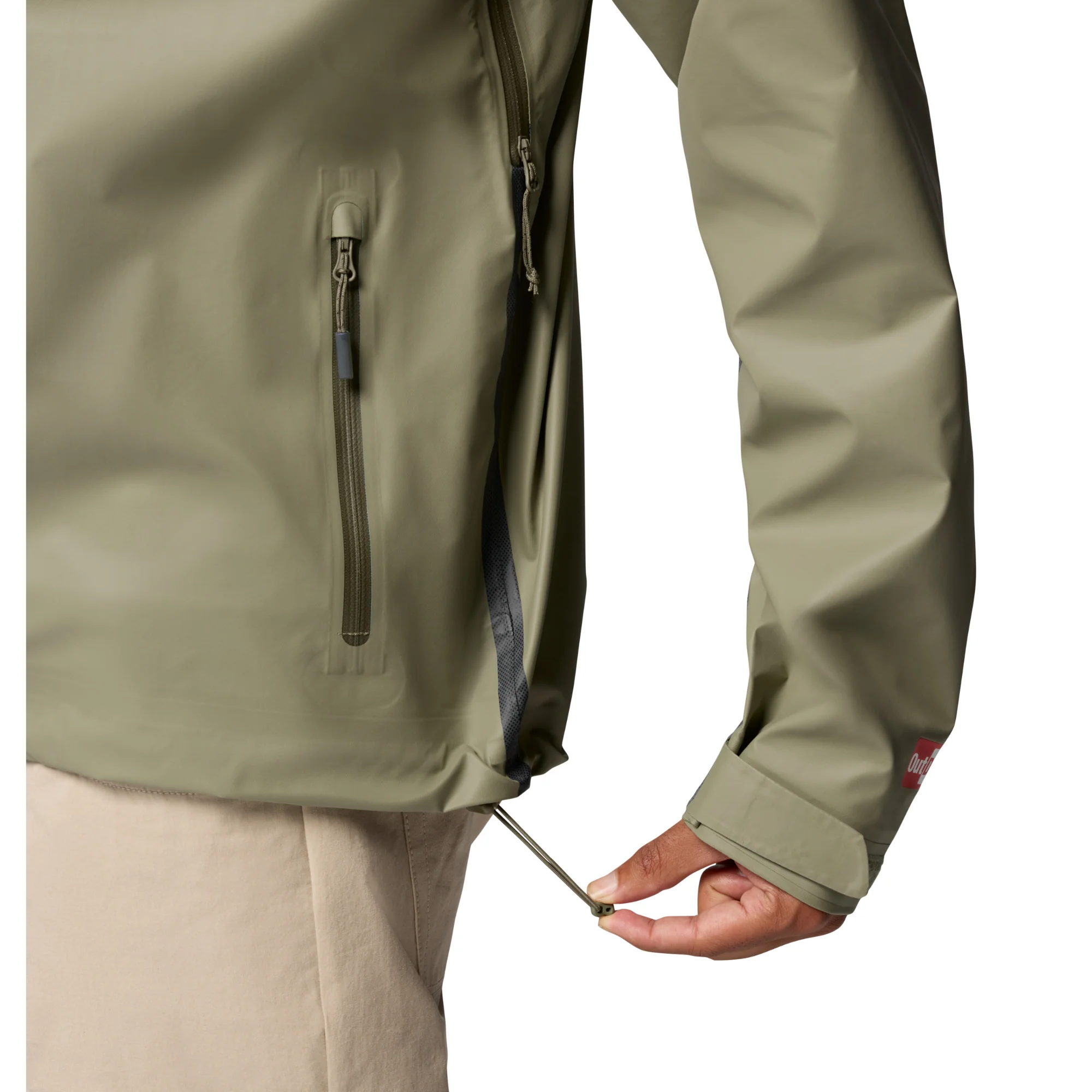 Columbia Men's Reign No Shine Outdry Extreme Waterproof Jacket (Stone Green) - Image 6