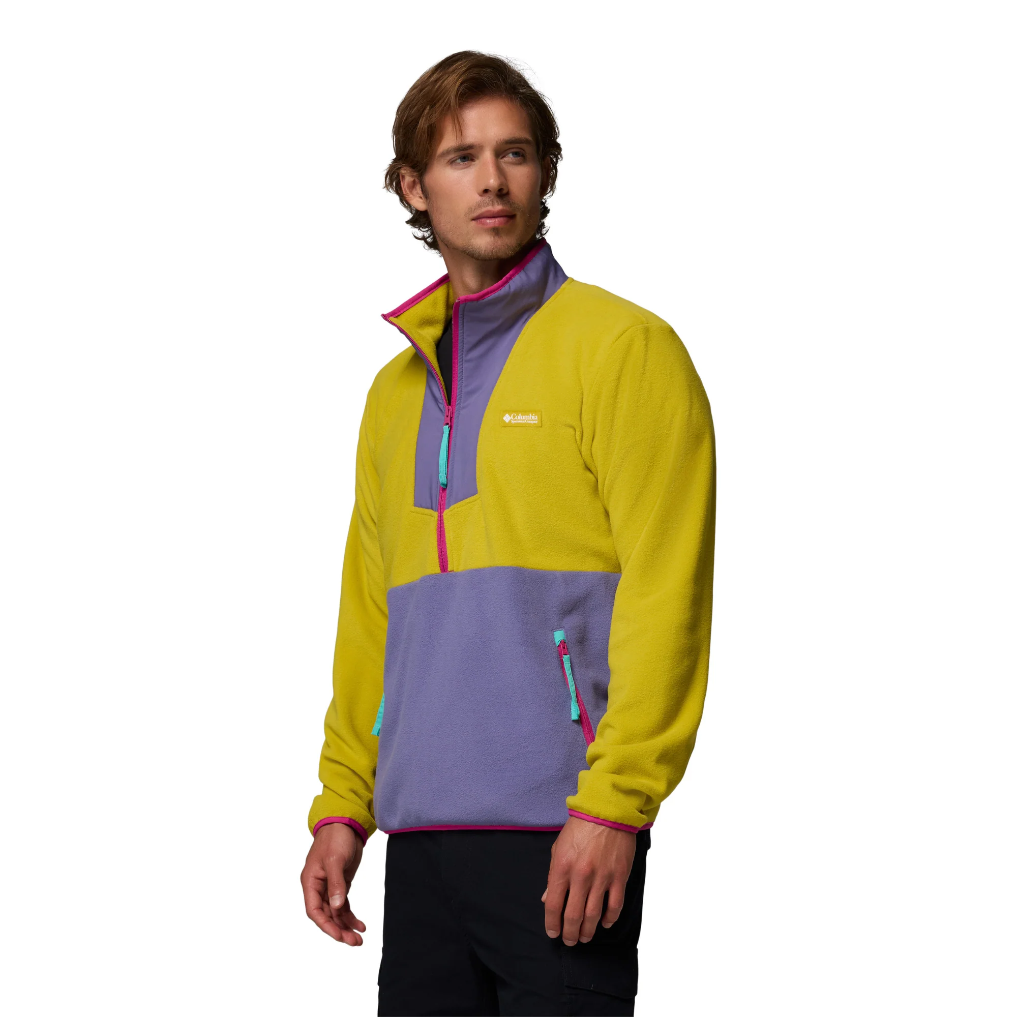 Columbia Men's Sequoia Grove Half Zip Fleece (Antique Moss/Stormwatch) - Image 3