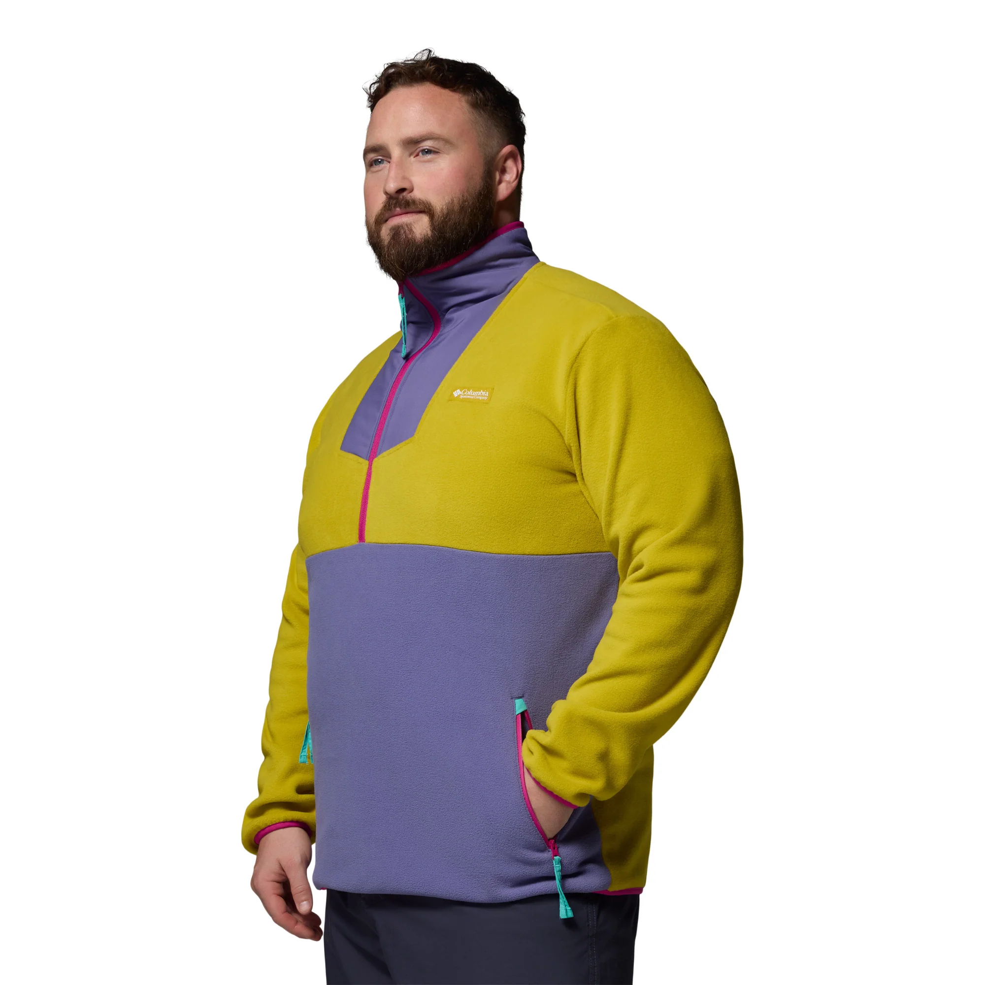 Columbia Men's Sequoia Grove Half Zip Fleece (Antique Moss/Stormwatch) - Image 4
