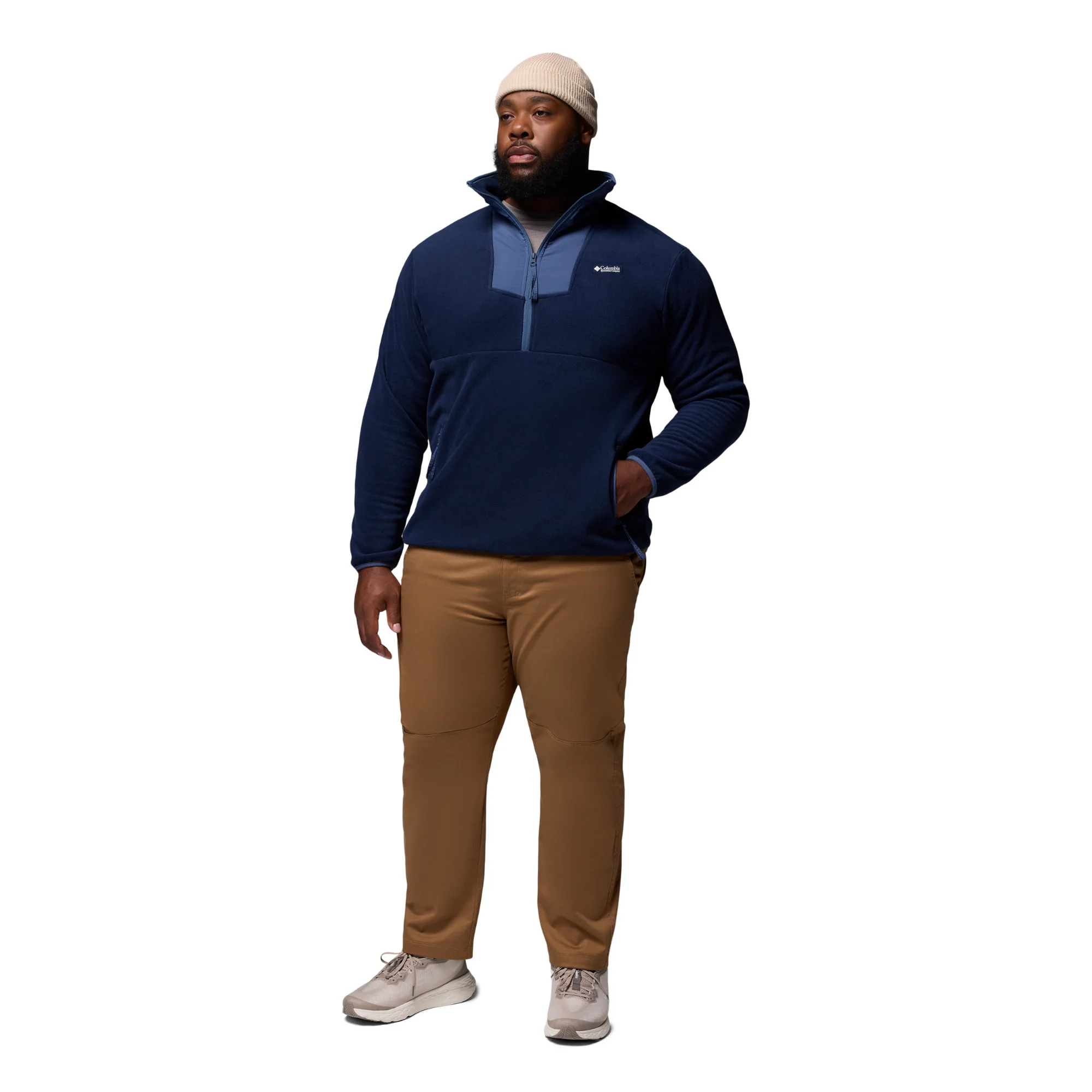 Columbia Men's Sequoia Grove Half Zip Fleece (Collegiate Navy/Dark Mountain) - Image 10