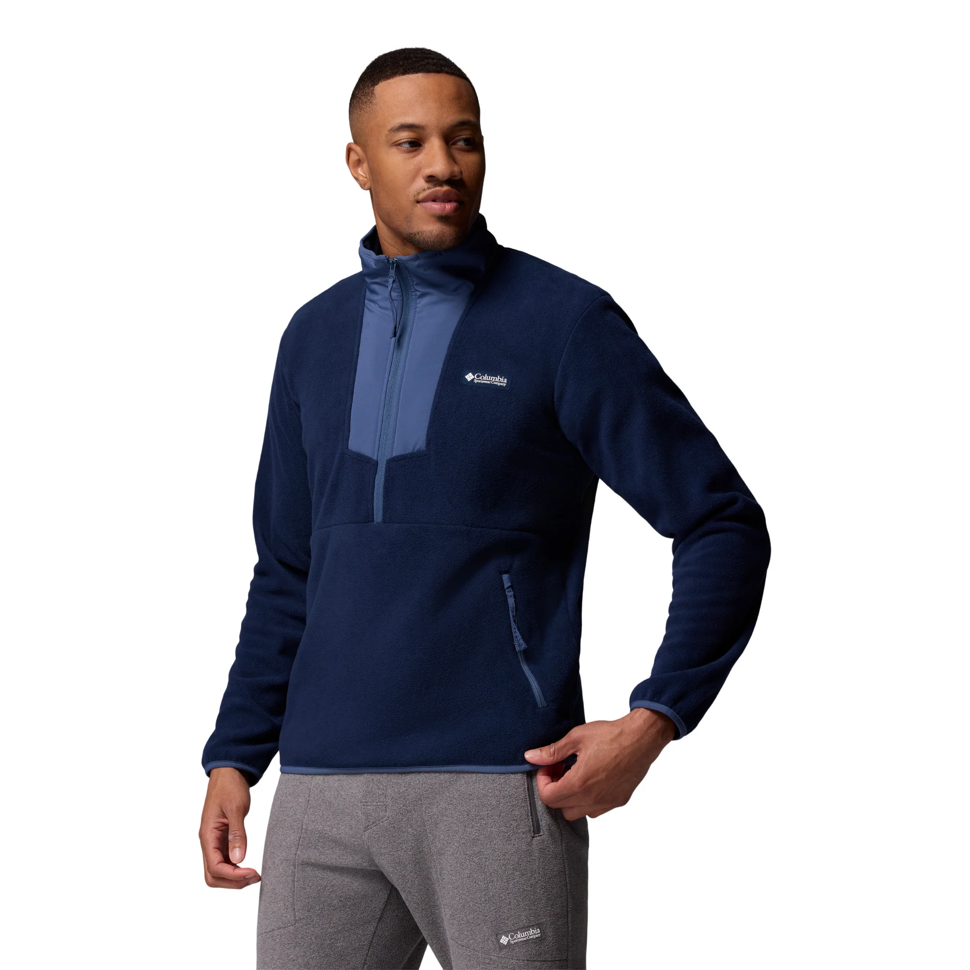 Columbia Men's Sequoia Grove Half Zip Fleece (Collegiate Navy/Dark Mountain) - Image 3