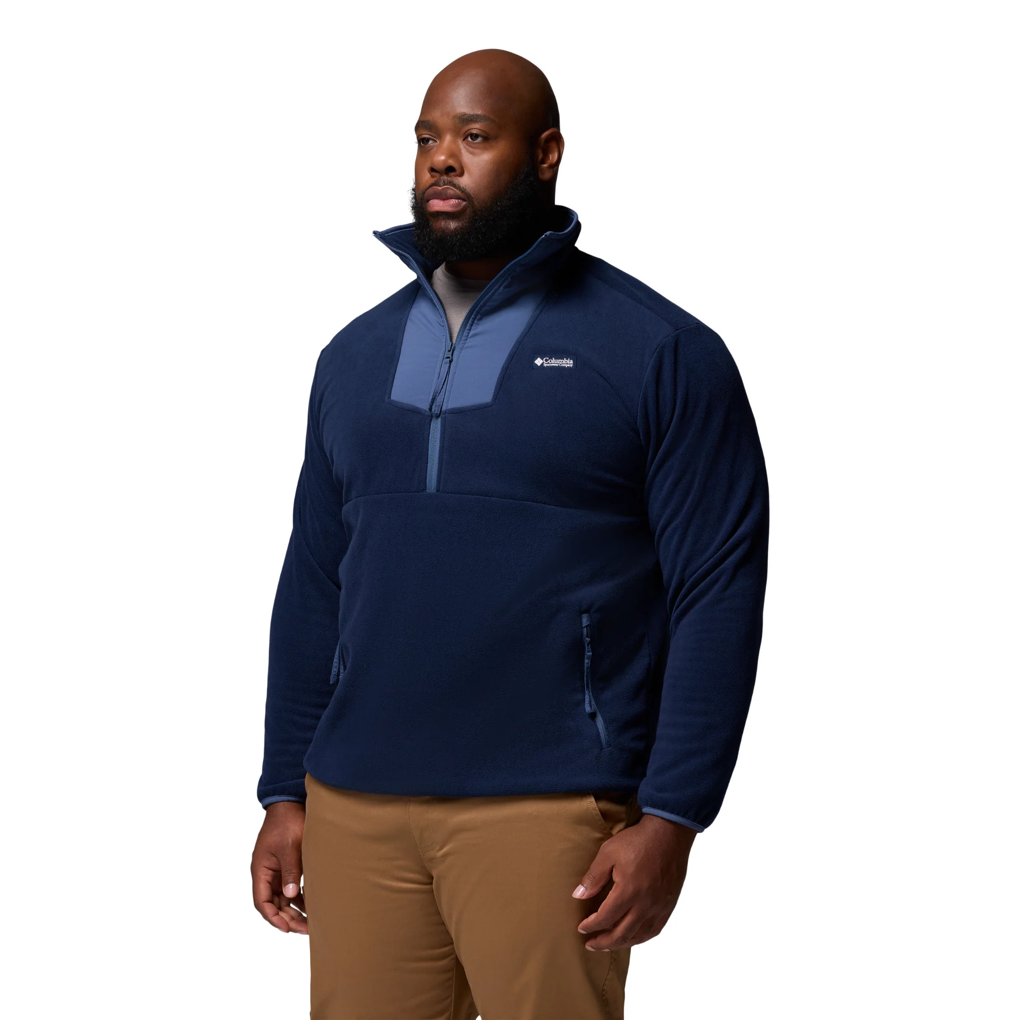 Columbia Men's Sequoia Grove Half Zip Fleece (Collegiate Navy/Dark Mountain) - Image 4
