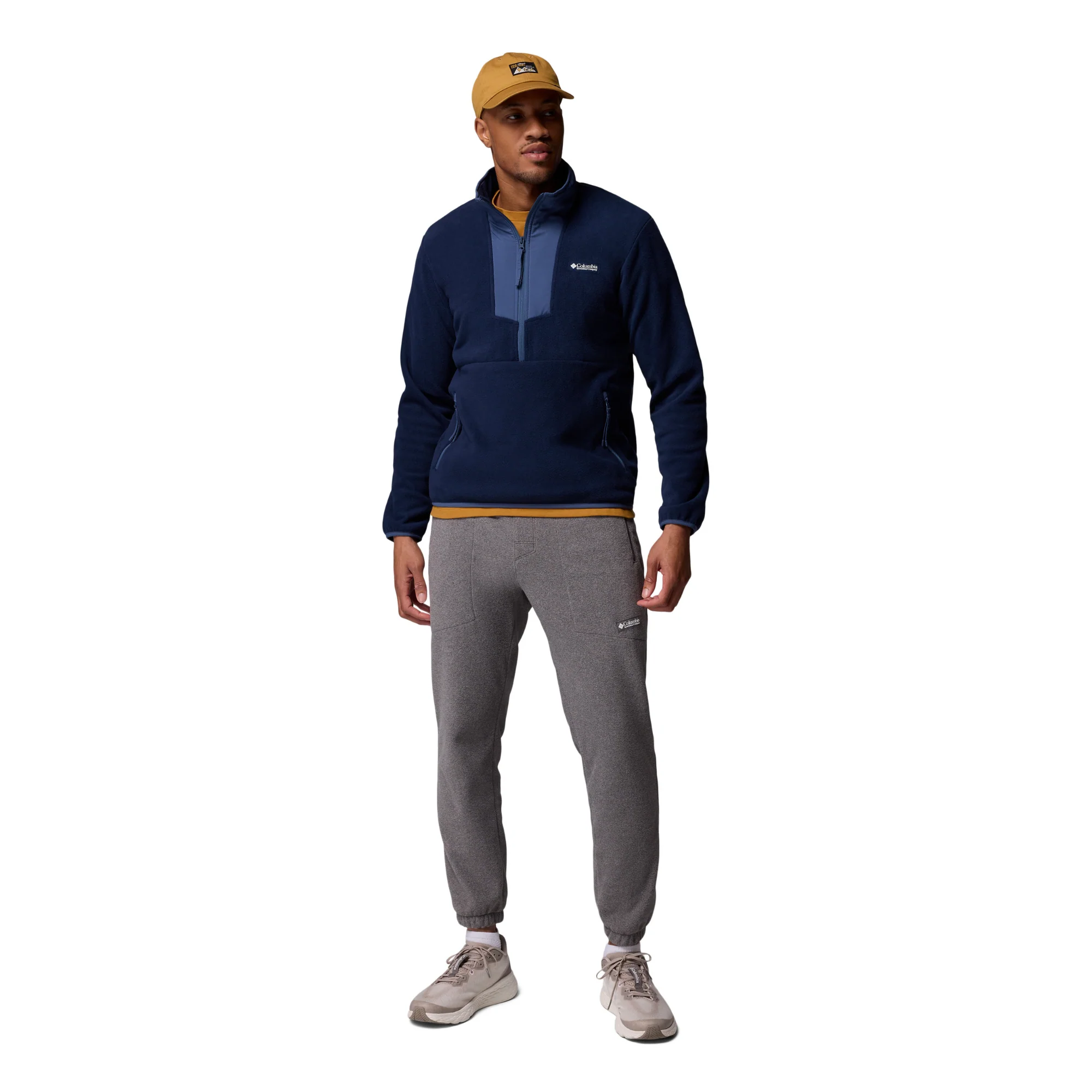 Columbia Men's Sequoia Grove Half Zip Fleece (Collegiate Navy/Dark Mountain) - Image 9