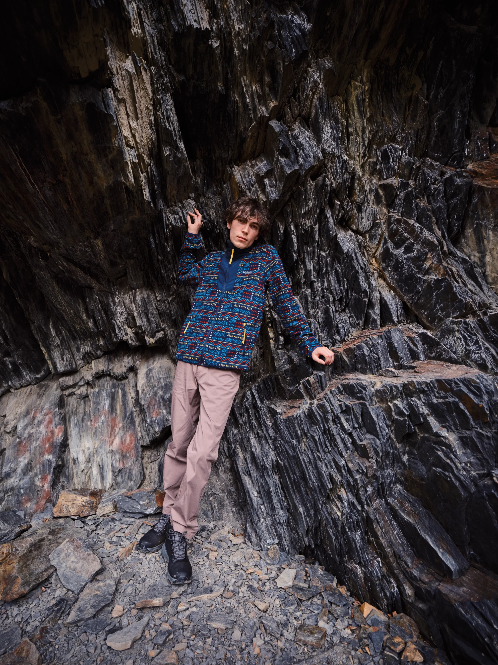 Columbia Men's Sequoia Grove Printed Full Zip Fleece (Dark Mountain/Horizons) - Image 12