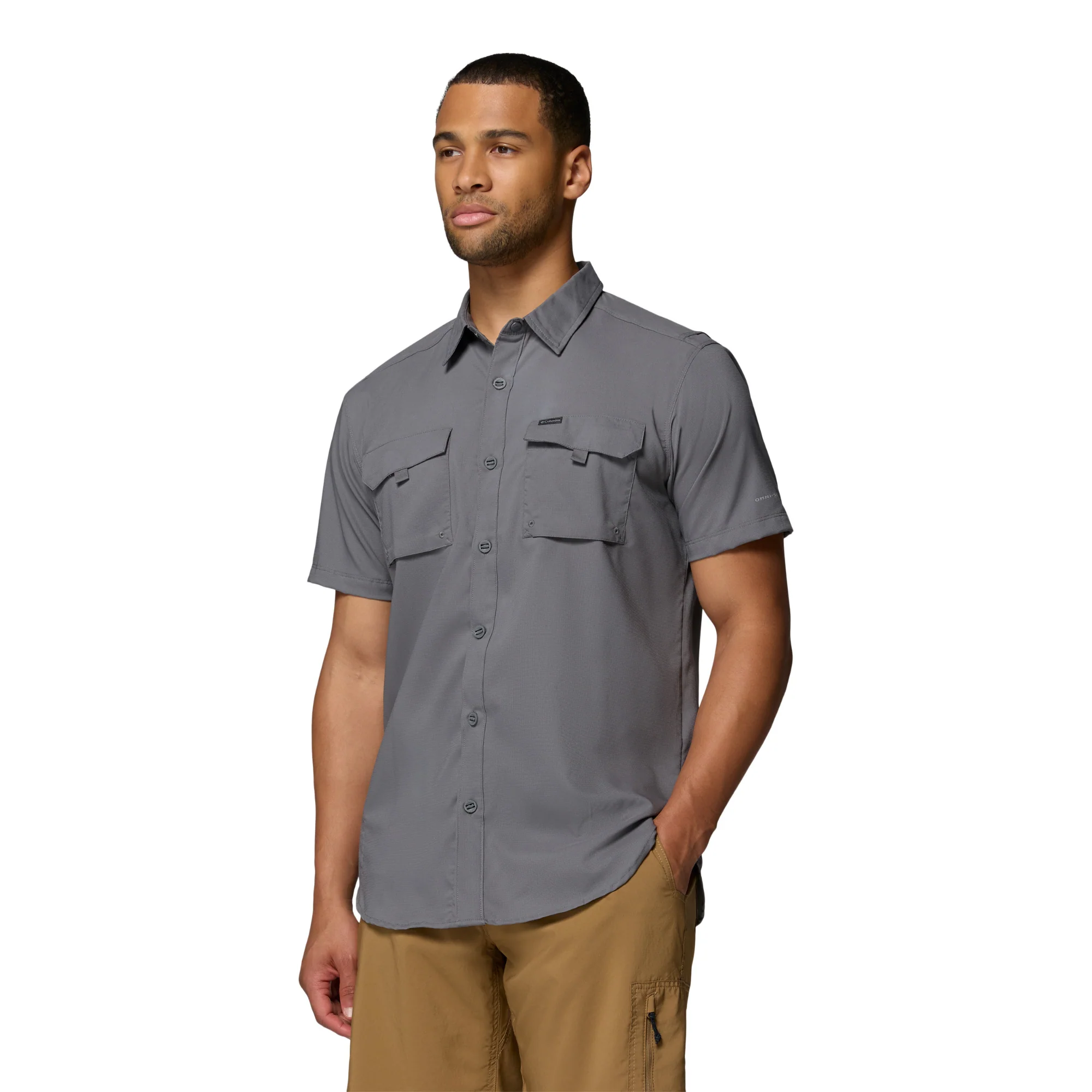 Columbia Men's Silver Ridge Utility II UPF50 Technical Short Sleeve Shirt (City Grey) - Image 2