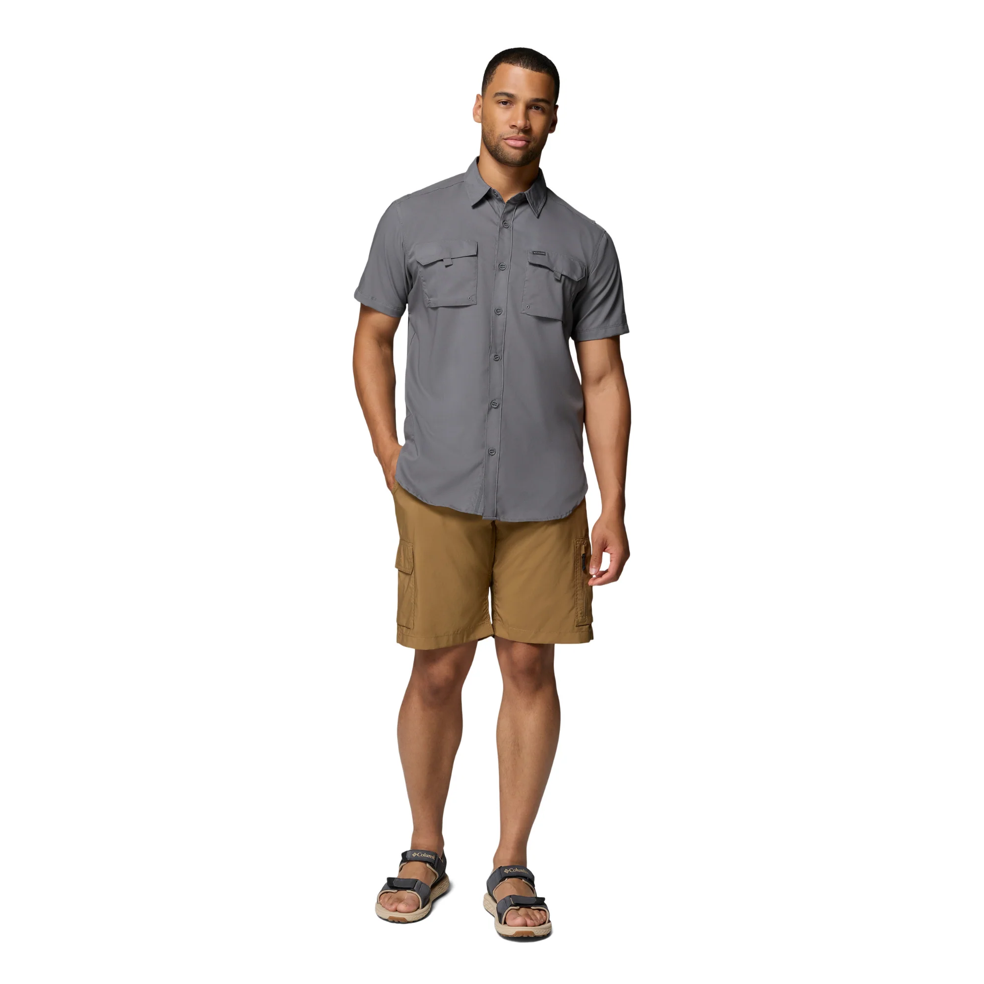 Columbia Men's Silver Ridge Utility II UPF50 Technical Short Sleeve Shirt (City Grey) - Image 7