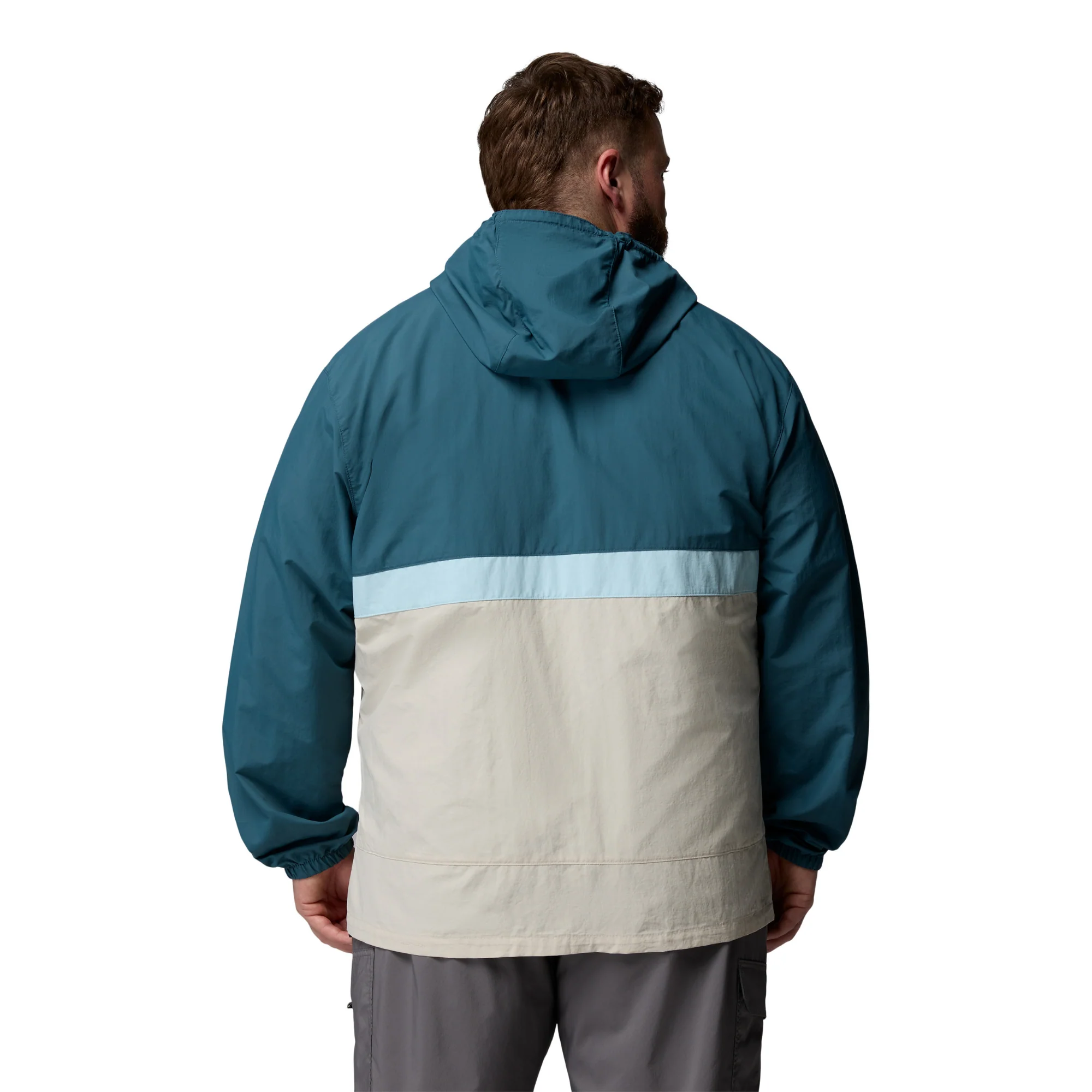 Columbia Men's Spire Valley Hooded UPF50 Windbreaker (Everblue/Dark Stone/Marine Light) - Image 6