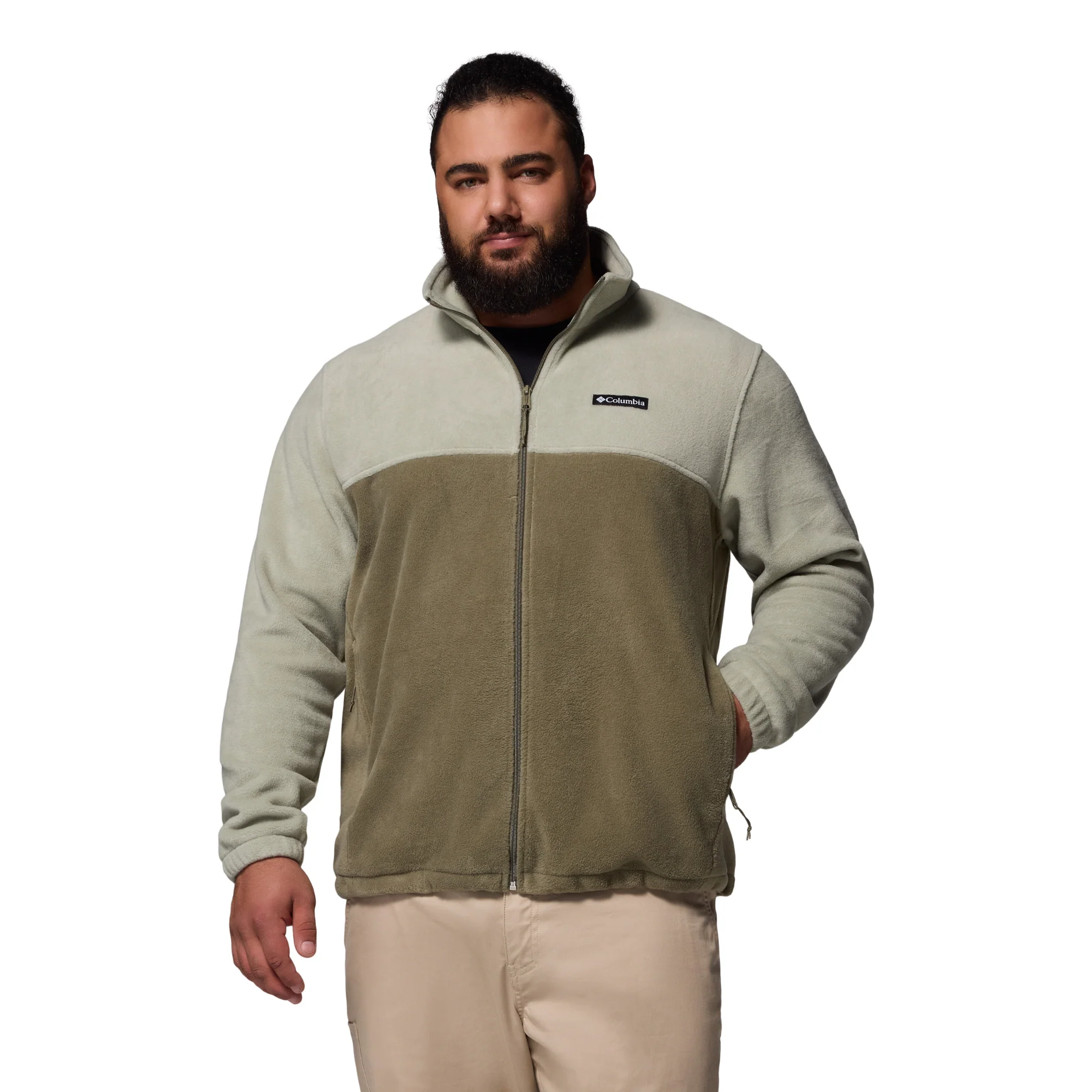 Columbia Men's Steens Mountain 2.0 Full Zip Fleece (Safari/Stone Green) - Image 2