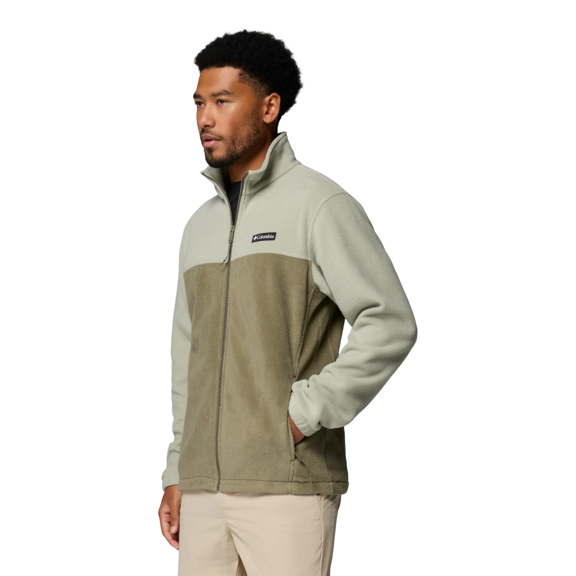 Columbia Men's Steens Mountain 2.0 Full Zip Fleece (Safari/Stone Green) - Image 3