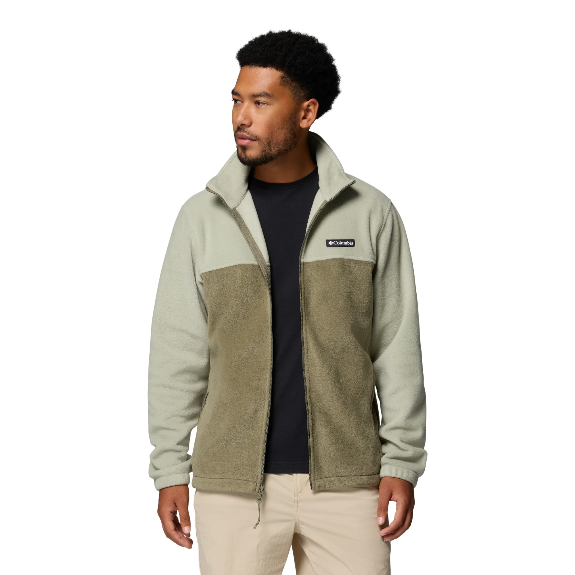 Columbia Men's Steens Mountain 2.0 Full Zip Fleece (Safari/Stone Green) - Image 5