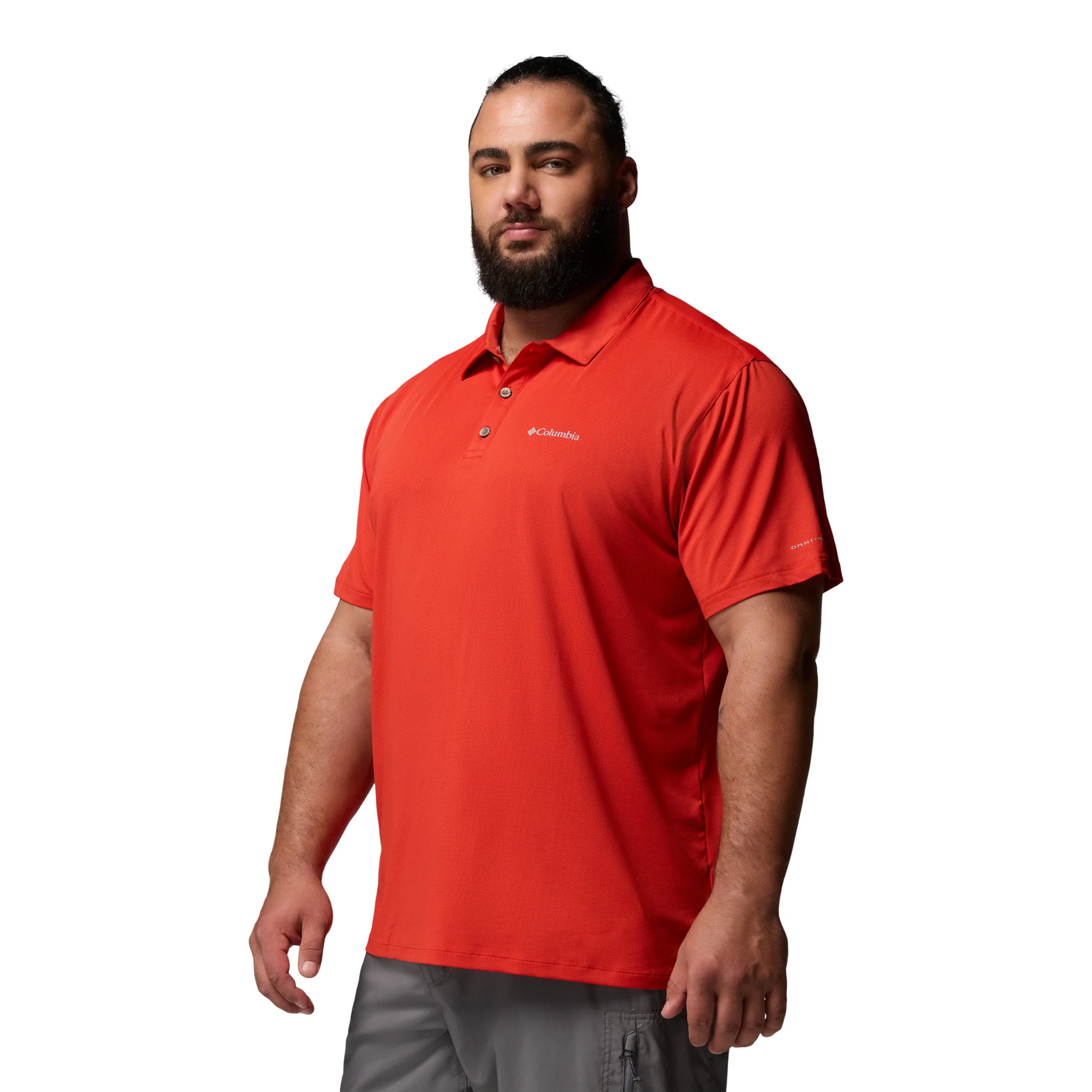 Columbia Men's Tech Trail Utility Technical Polo Shirt (Super Sonic) - Image 4