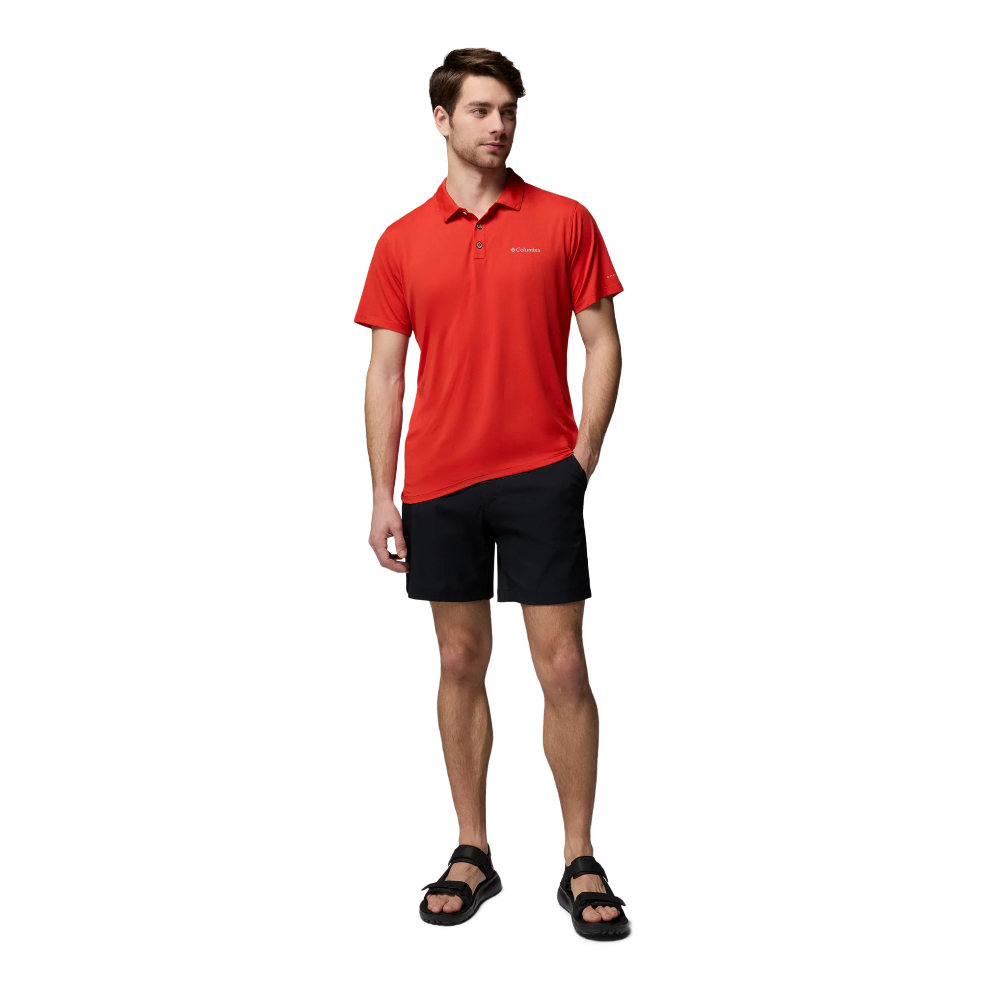 Columbia Men's Tech Trail Utility Technical Polo Shirt (Super Sonic) - Image 9