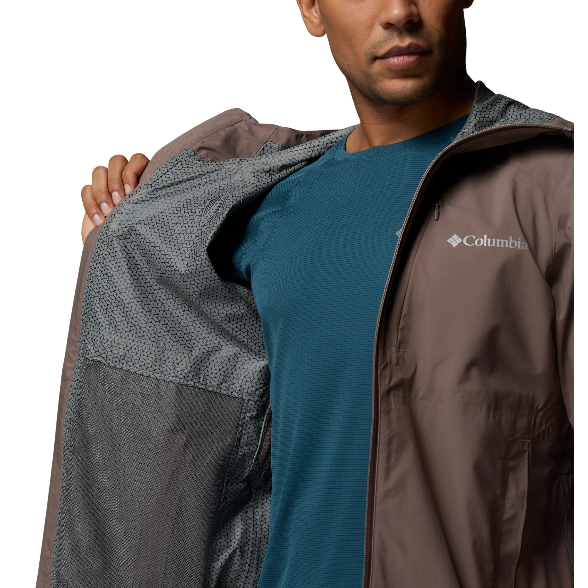 Columbia Men's Trailborne 2.5L Waterproof Jacket (Iron) - Image 8