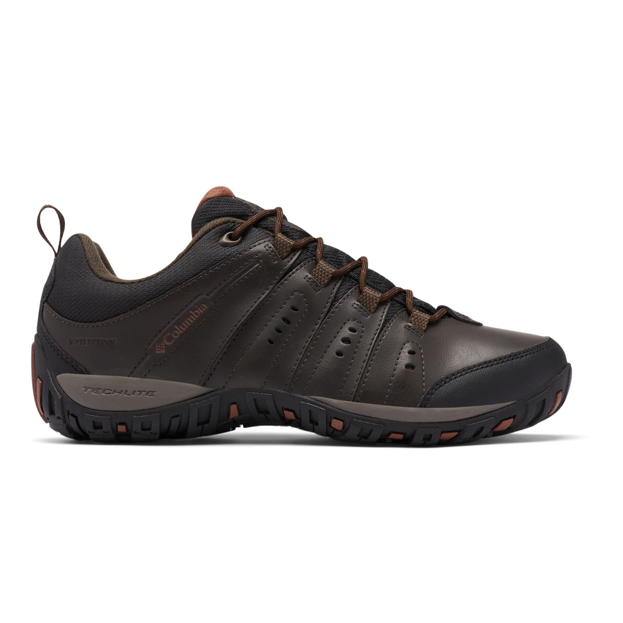 Columbia Men's Woodburn II Waterproof Trail Shoes (Cordovan/Cinnamon) - Image 4