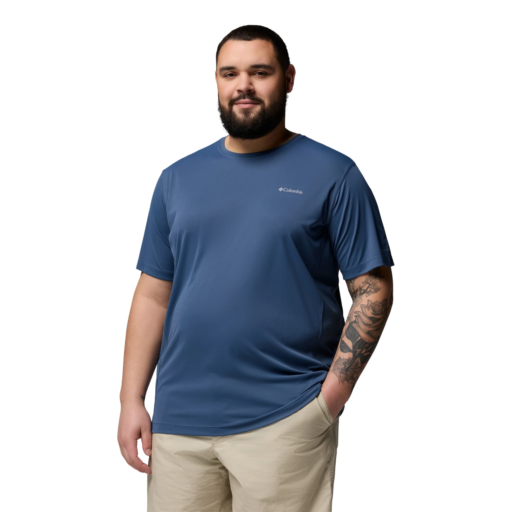 Columbia Men's Zero Rules Short Sleeve Crew Neck Light Technical Tee (Dark Mountain) - Image 2