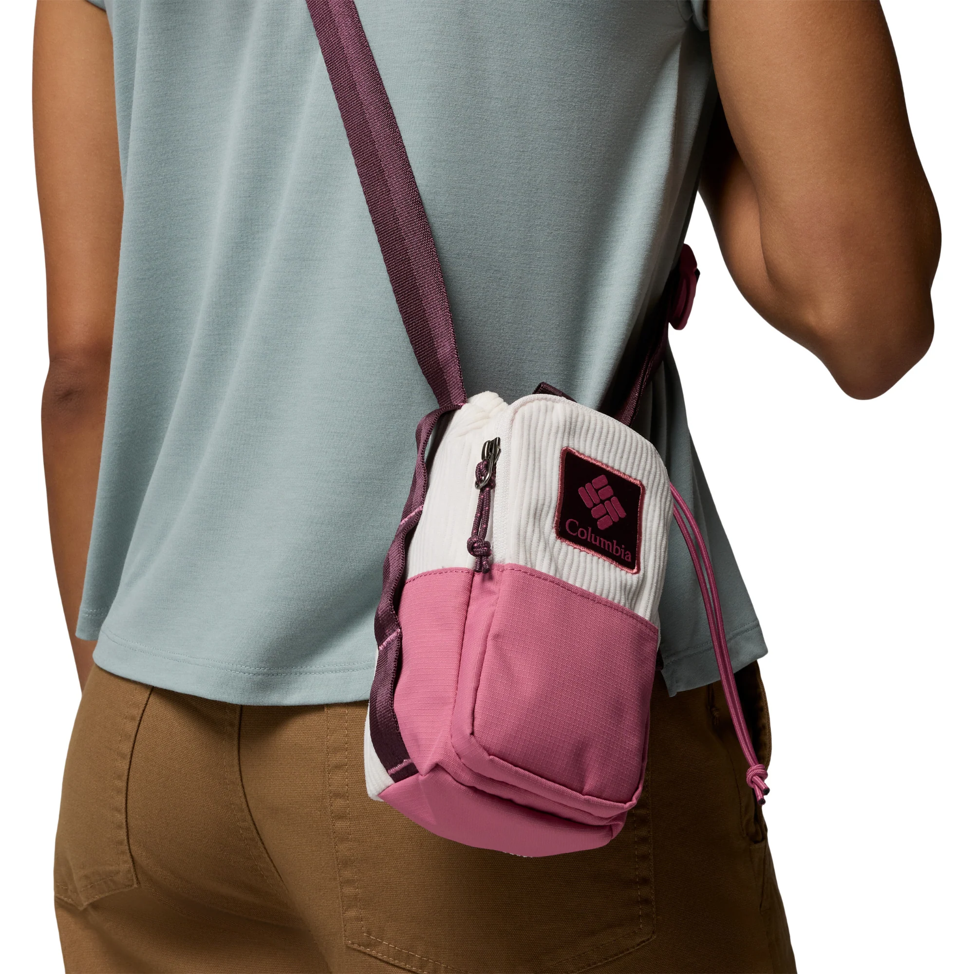 Columbia Trail Traveller 2L Water Bottle Sling (Sea Salt Corduroy/Rosette/Moonvista) - Image 6