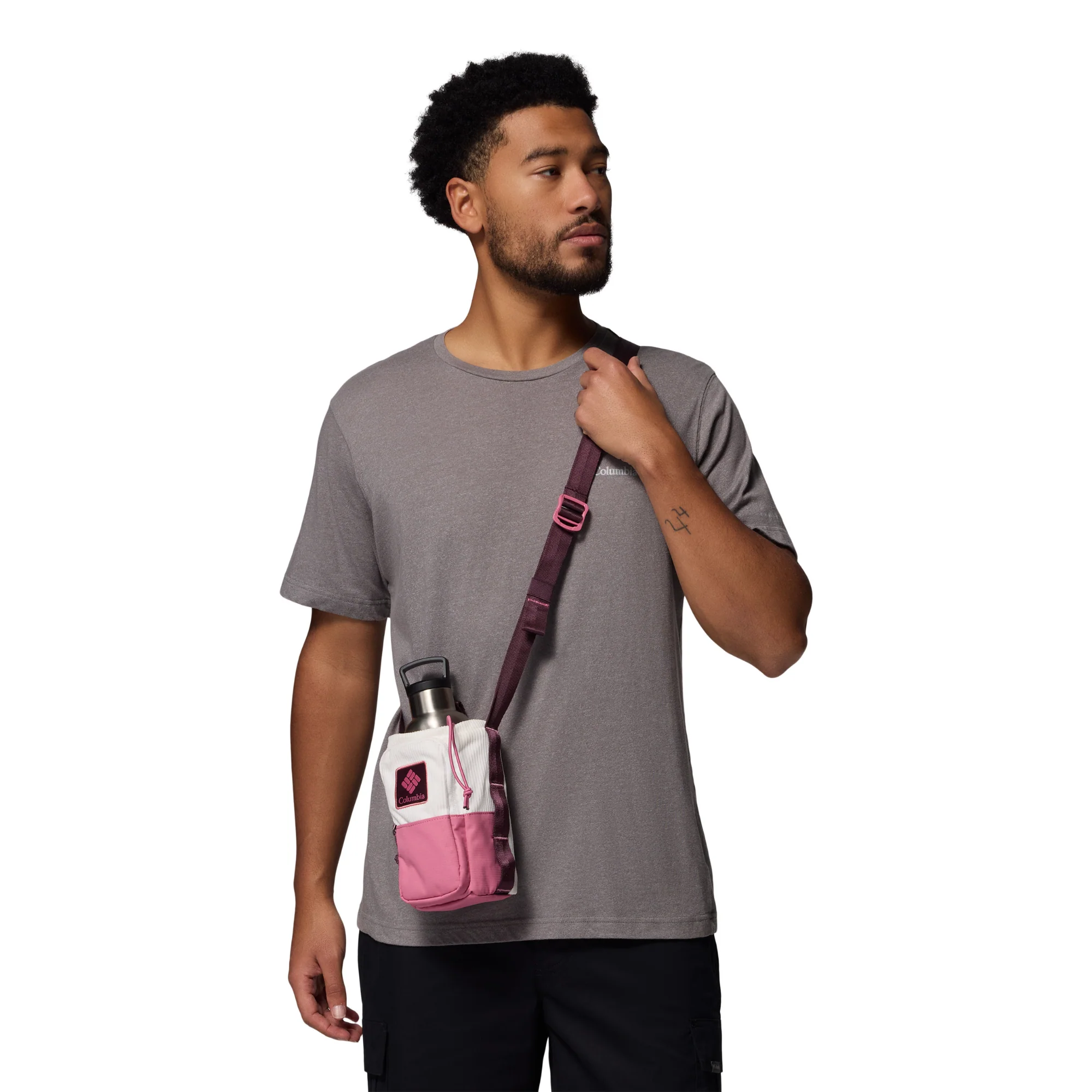 Columbia Trail Traveller 2L Water Bottle Sling (Sea Salt Corduroy/Rosette/Moonvista) - Image 7