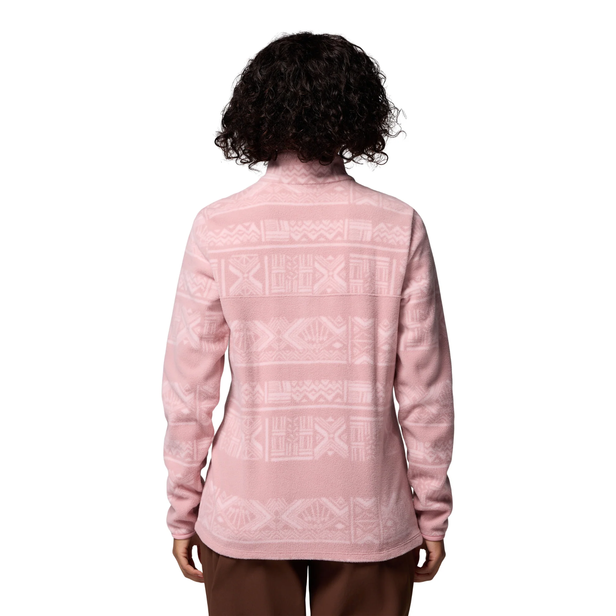 Columbia Women's Benton Springs Printed Half Snap Fleece (Eraser Pink Deschutes Days) - Image 3