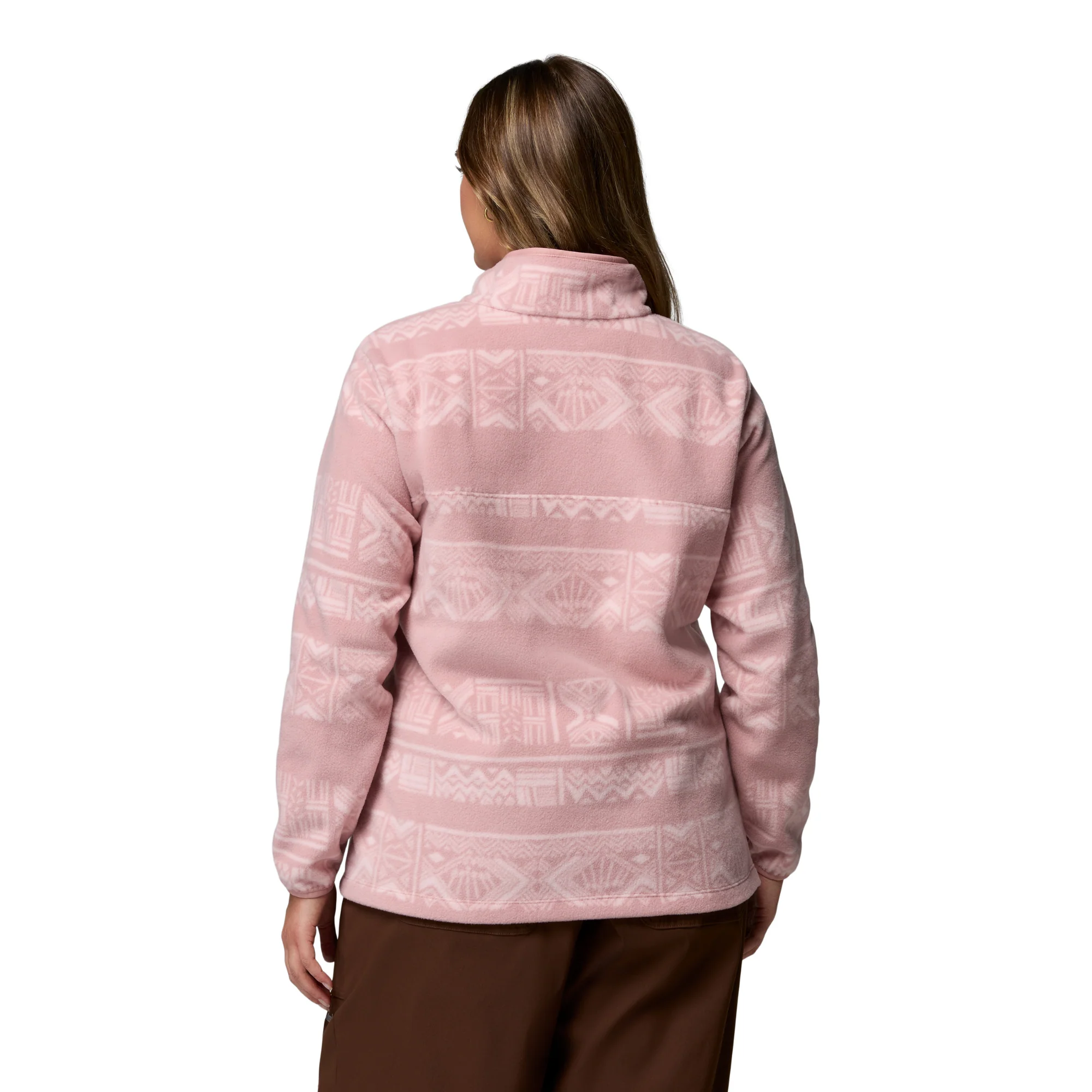Columbia Women's Benton Springs Printed Half Snap Fleece (Eraser Pink Deschutes Days) - Image 4