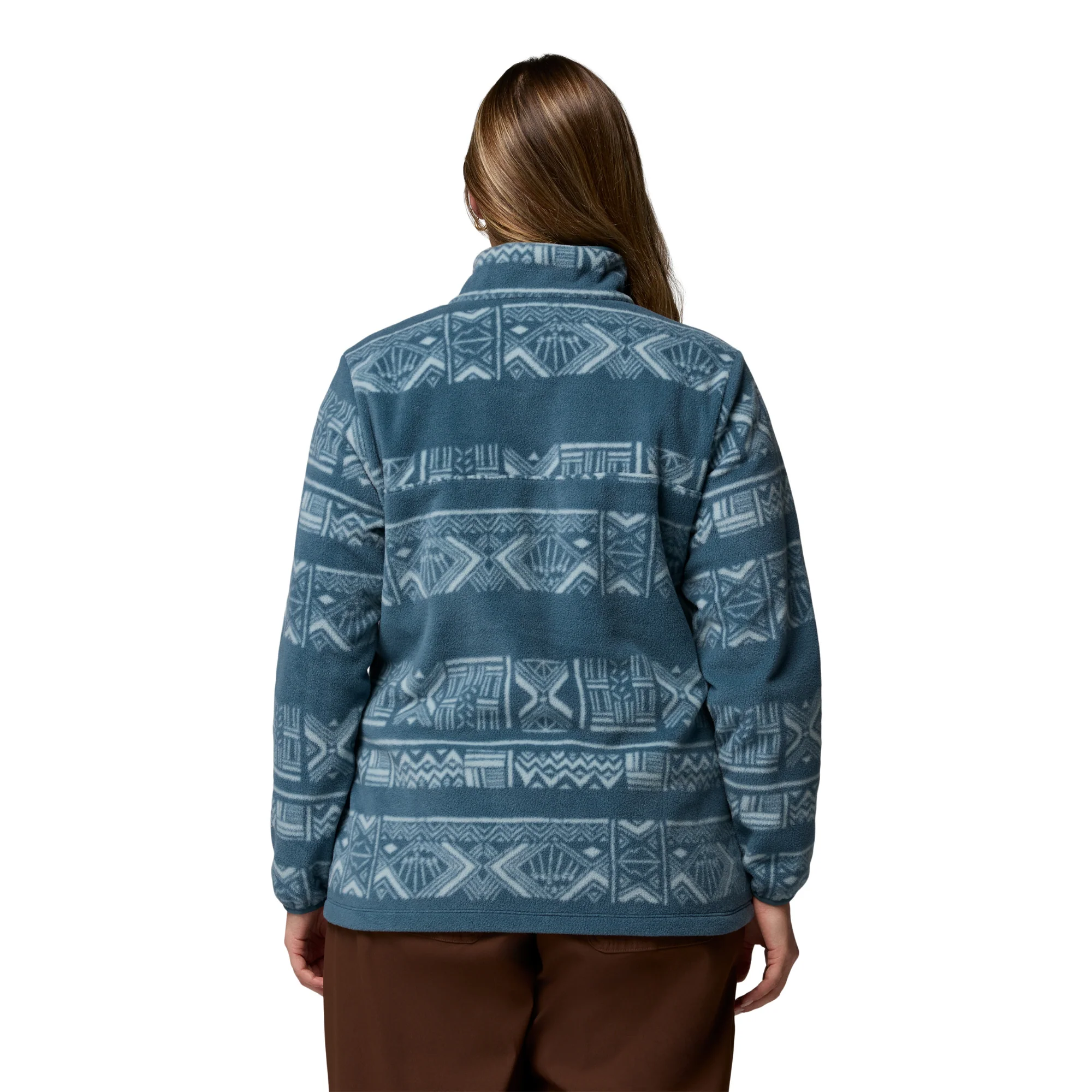 Columbia Women's Benton Springs Printed Half Snap Fleece (Everblue Deschutes Days) - Image 4