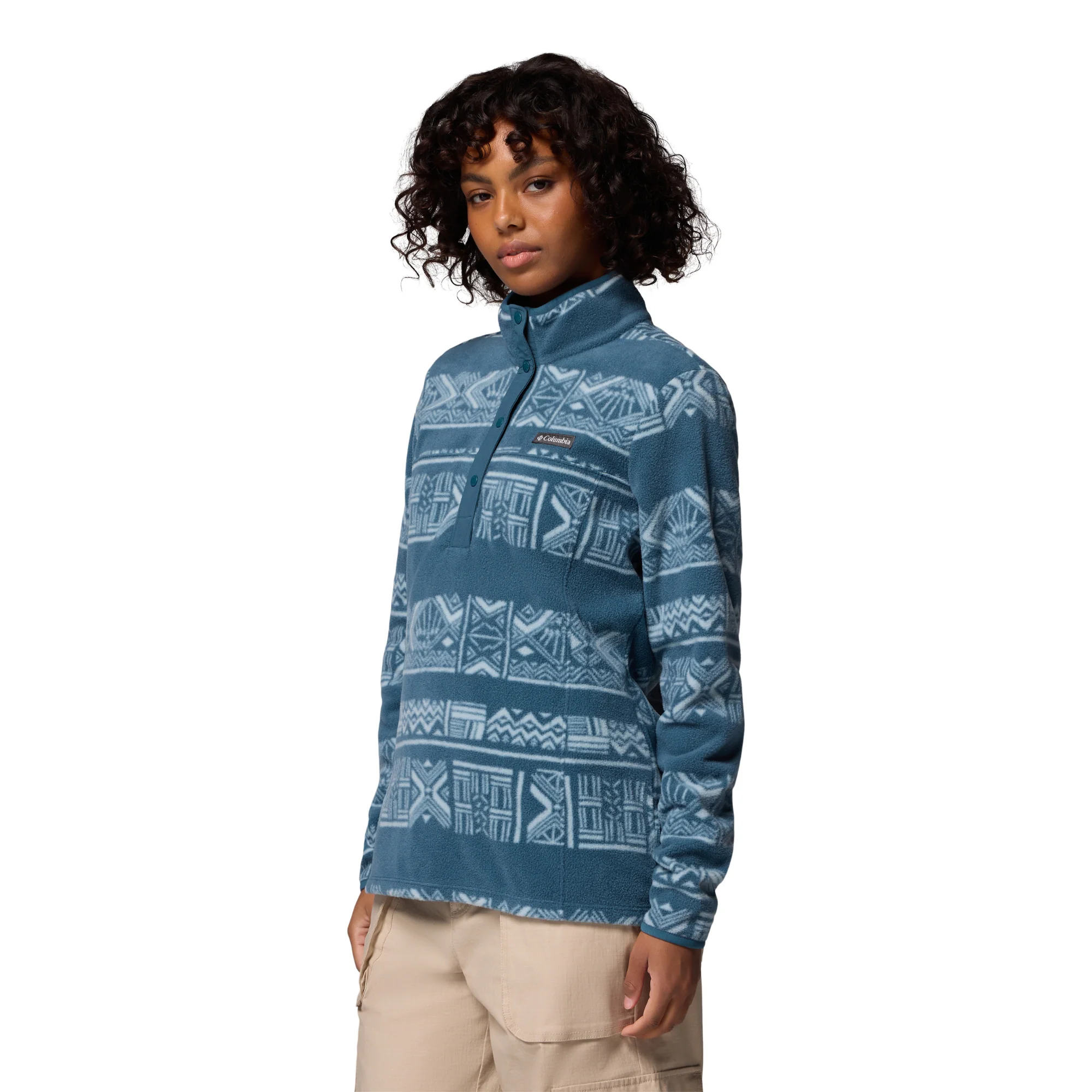 Columbia Women's Benton Springs Printed Half Snap Fleece (Everblue Deschutes Days) - Image 5