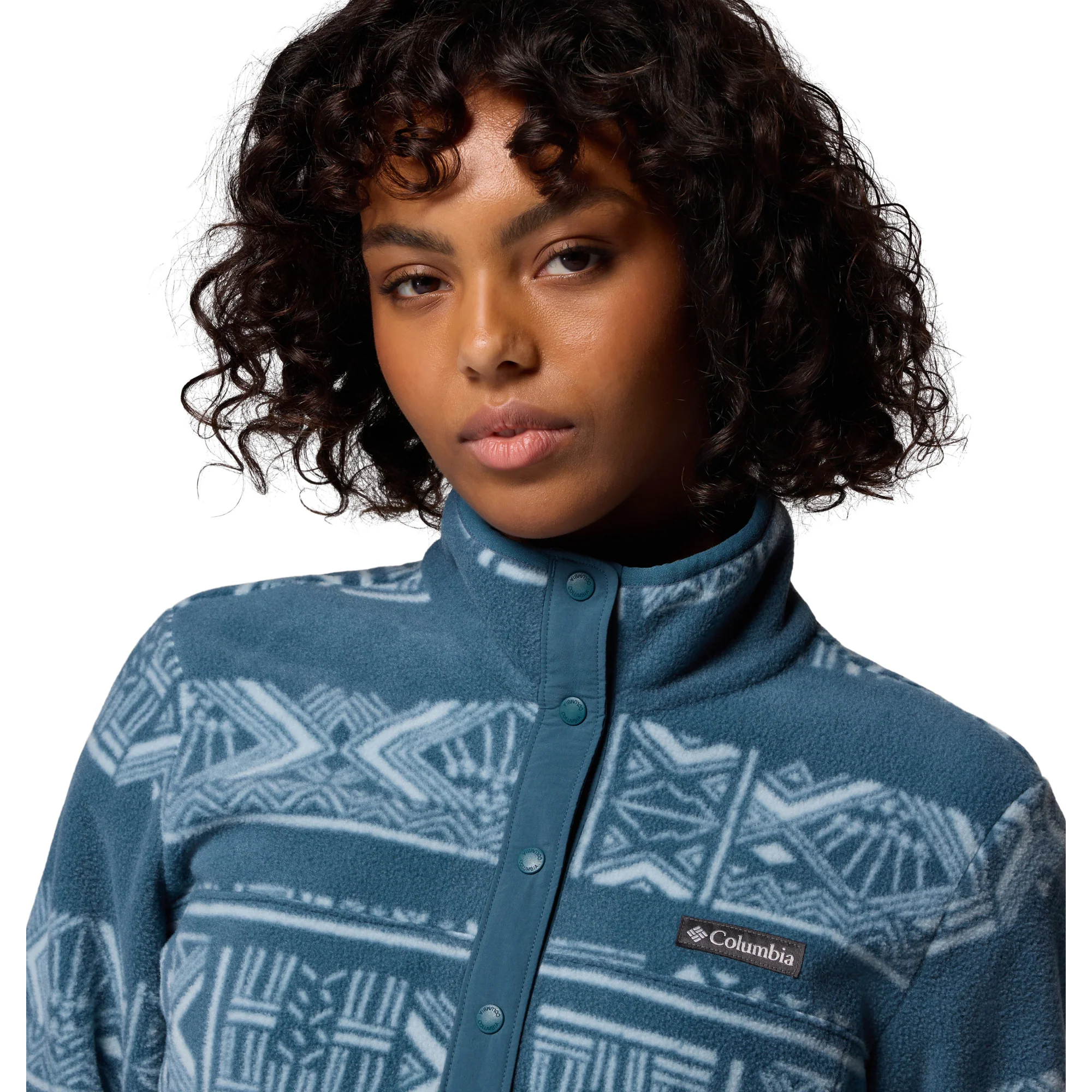Columbia Women's Benton Springs Printed Half Snap Fleece (Everblue Deschutes Days) - Image 7
