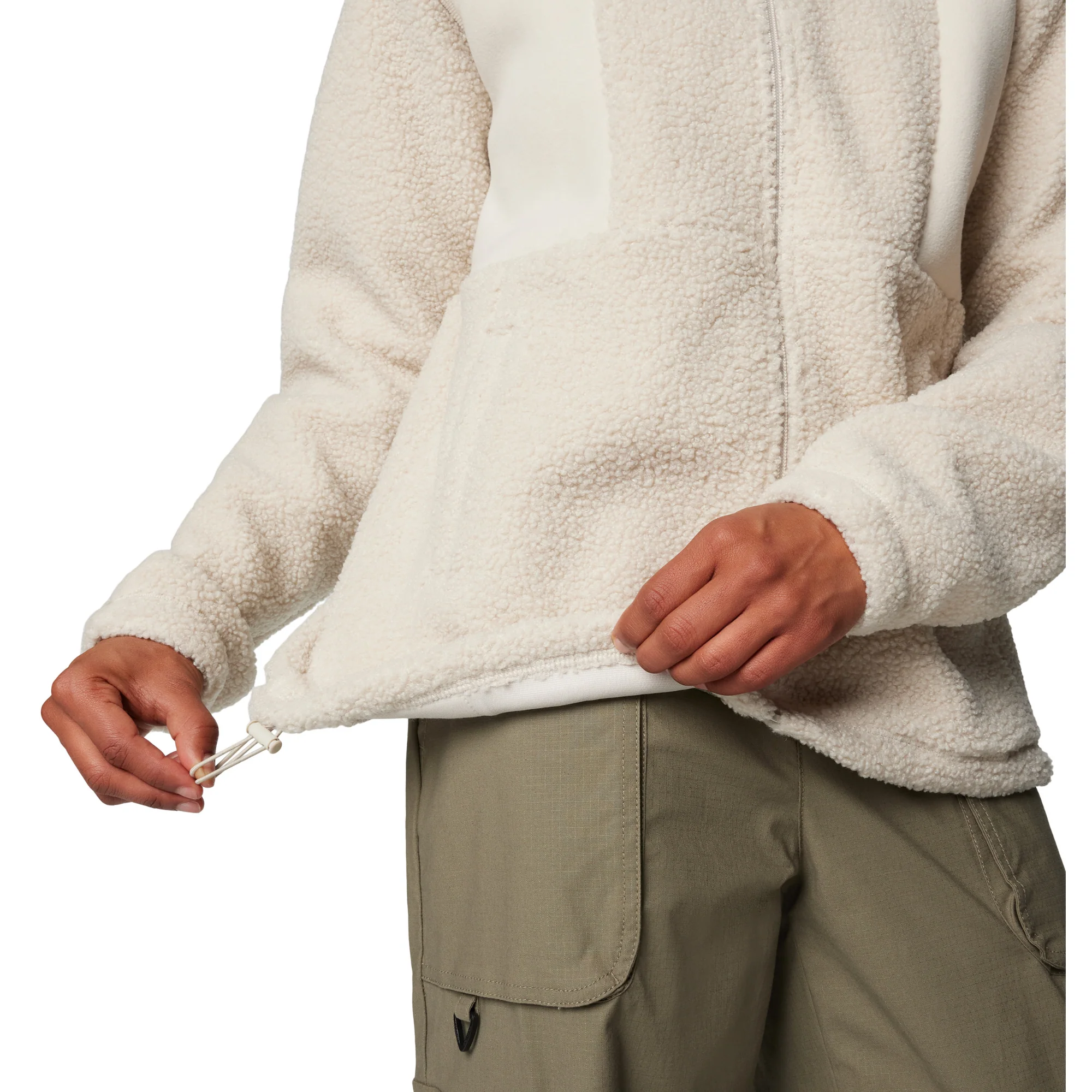 Columbia Women's Panorama Sherpa Full Zip Fleece (Dark Stone) - Image 5