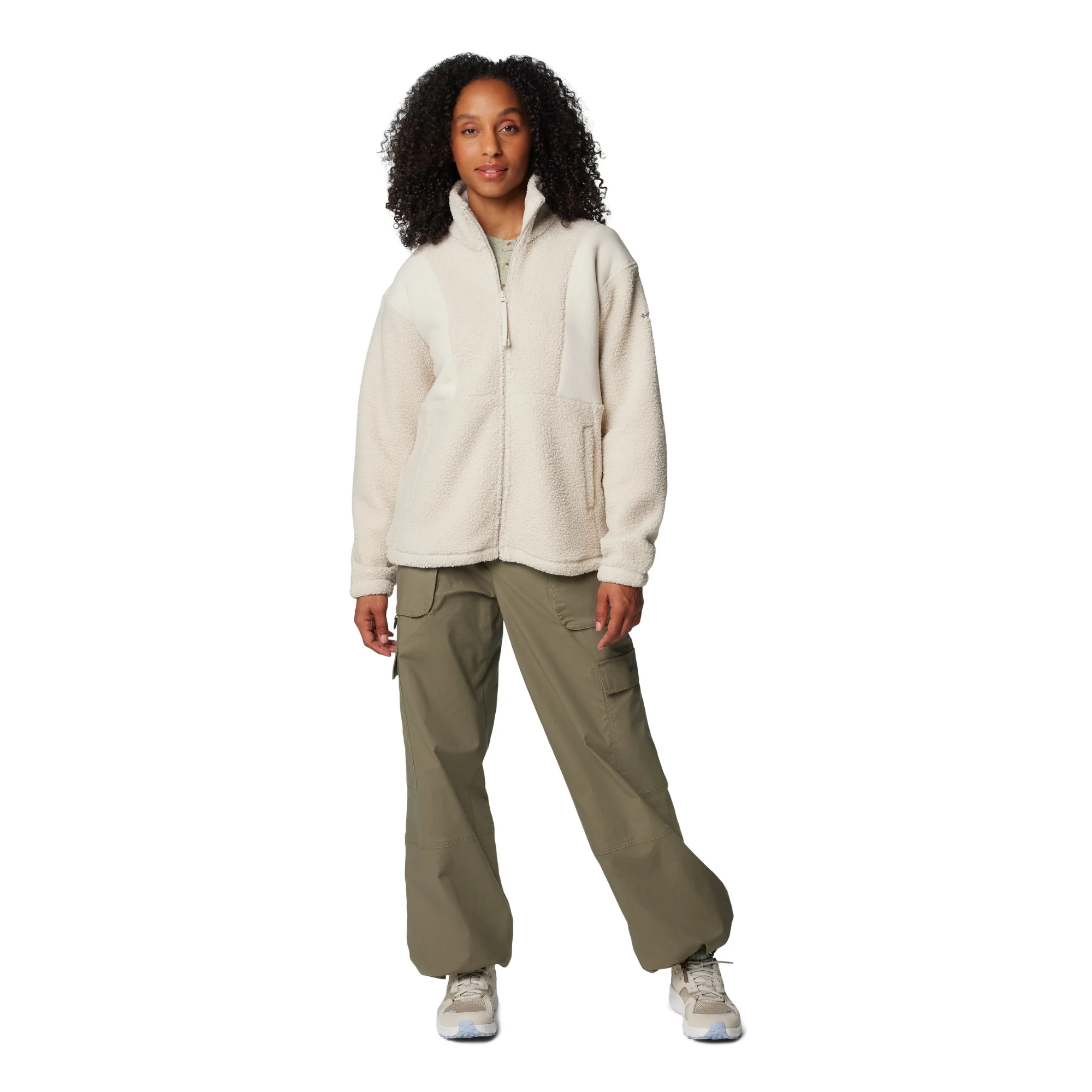 Columbia Women's Panorama Sherpa Full Zip Fleece (Dark Stone) - Image 6