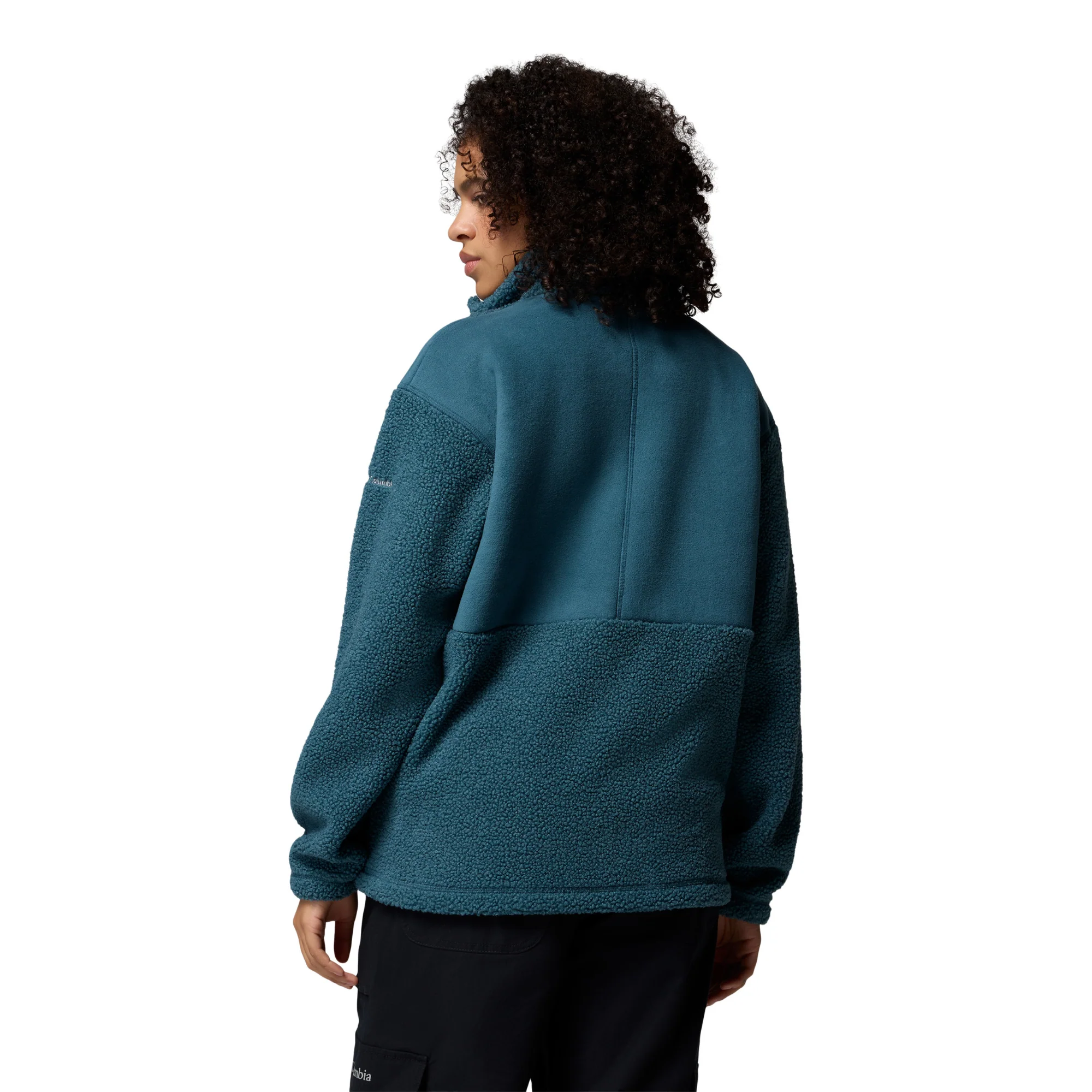 Columbia Women's Panorama Sherpa Full Zip Fleece (Everblue) - Image 3