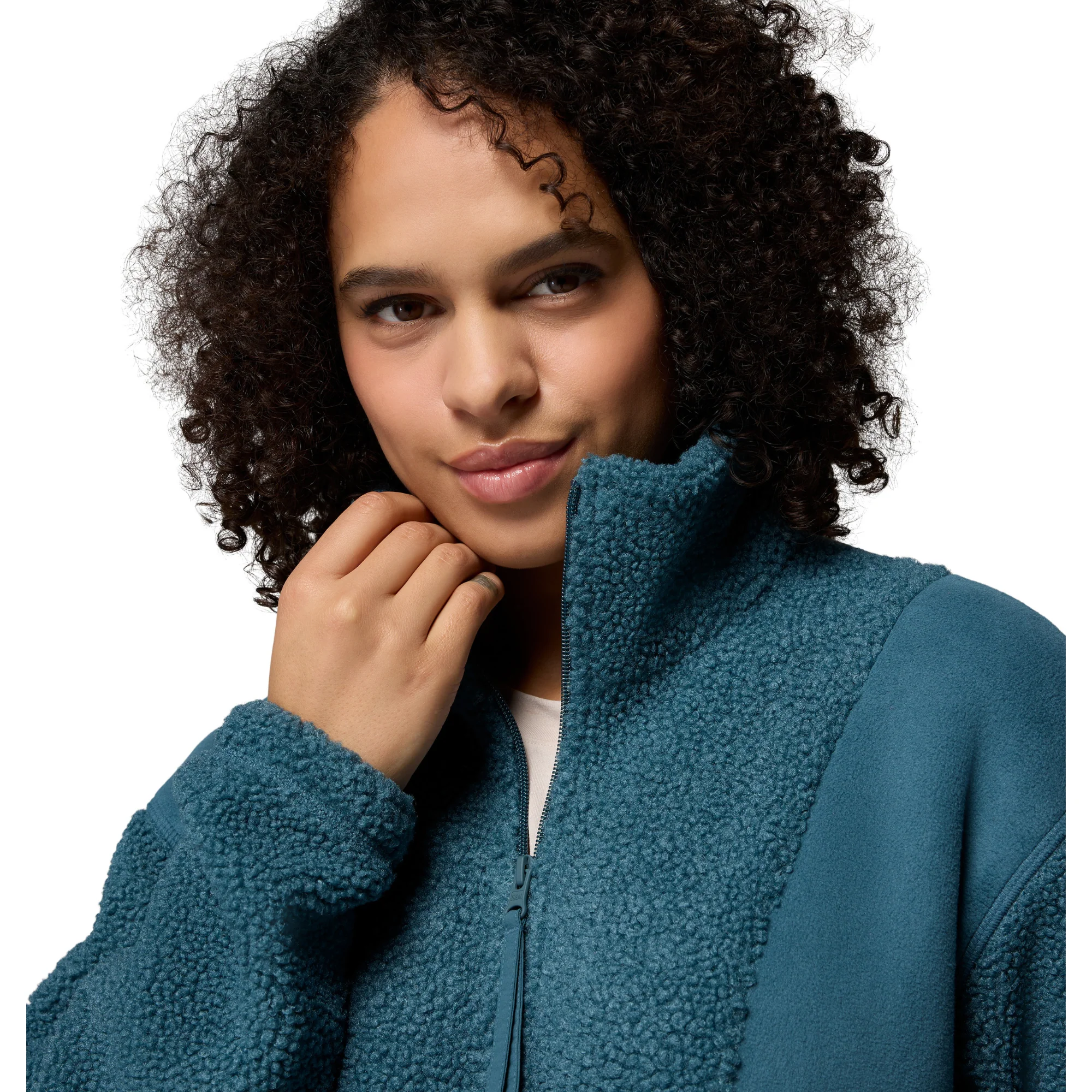 Columbia Women's Panorama Sherpa Full Zip Fleece (Everblue) - Image 6