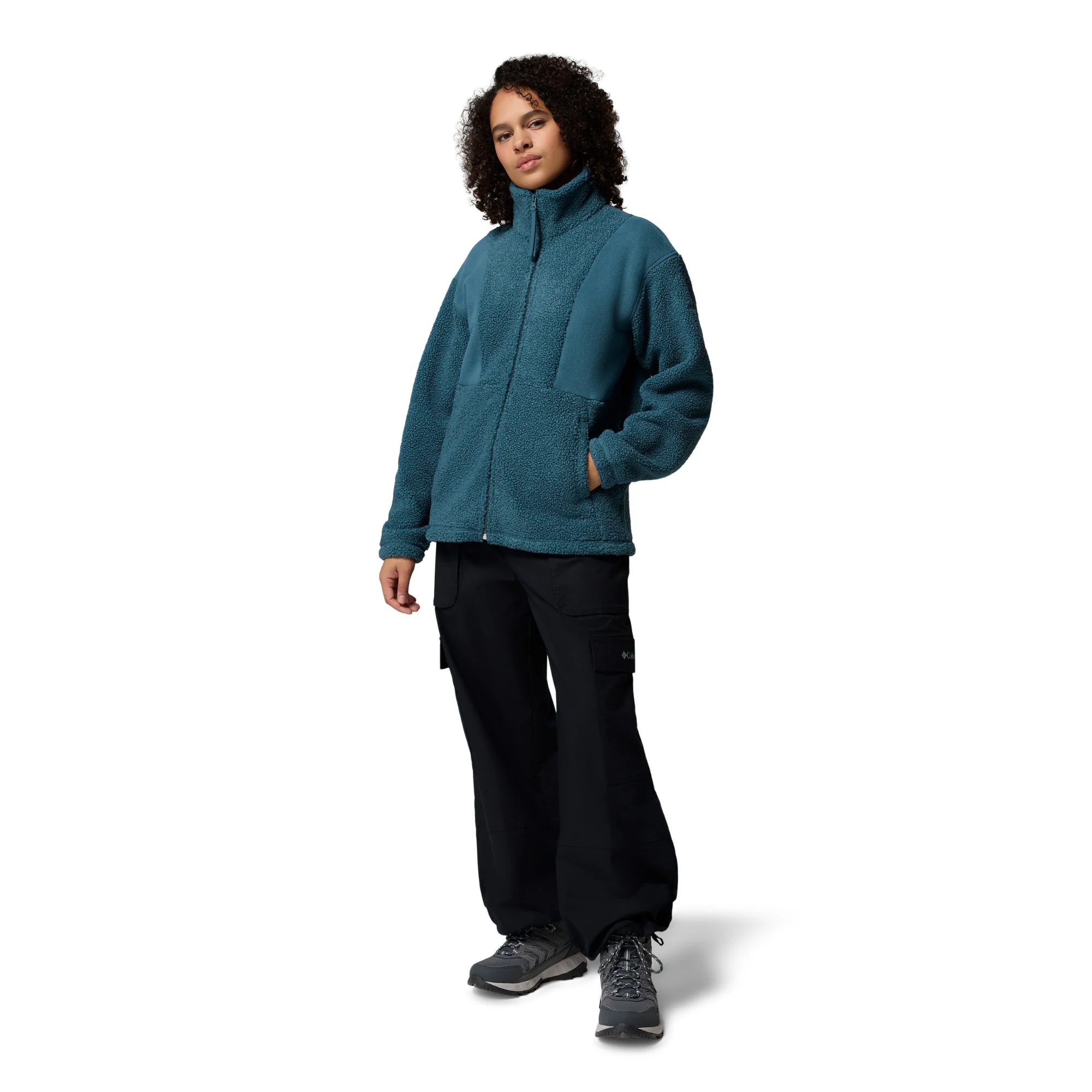 Columbia Women's Panorama Sherpa Full Zip Fleece (Everblue) - Image 7