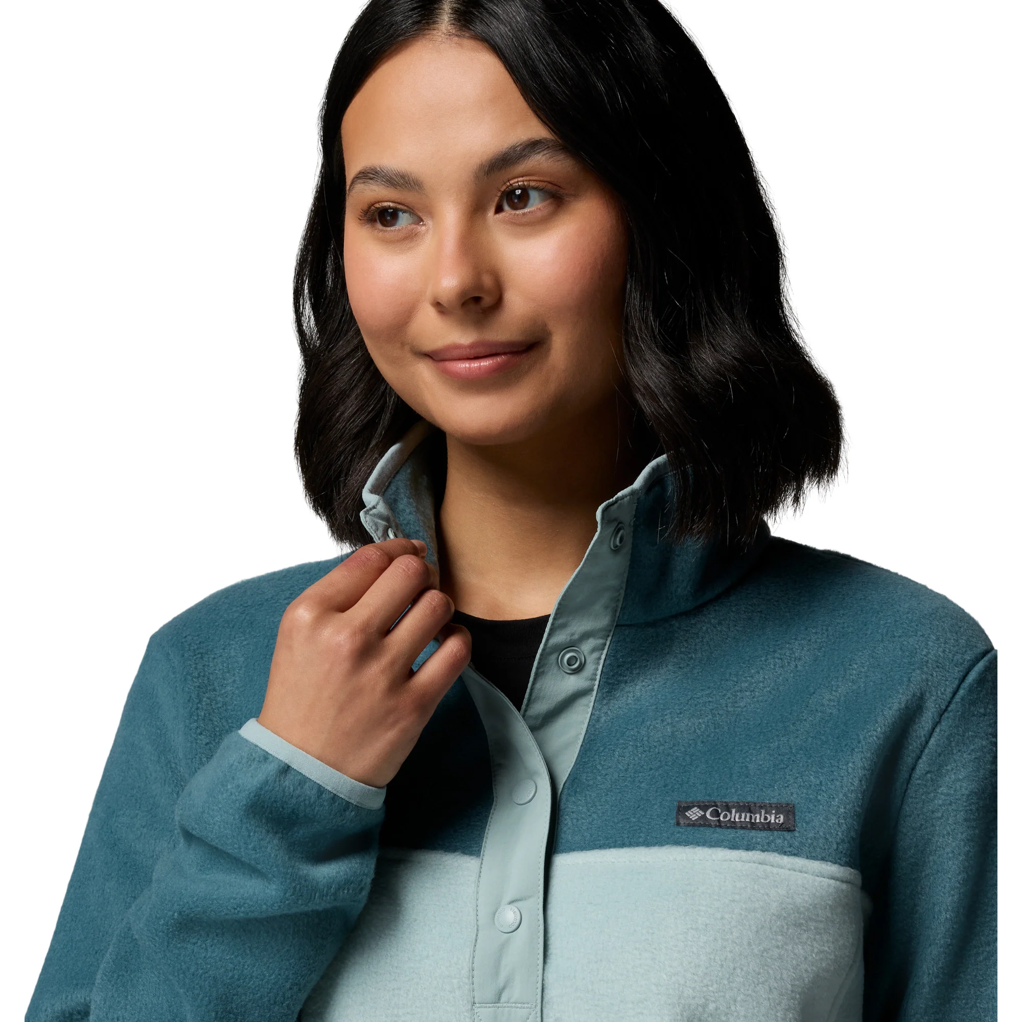 Columbia Women's Benton Springs Half Snap Fleece Top (Crushed Blue/Everblue) - Image 4