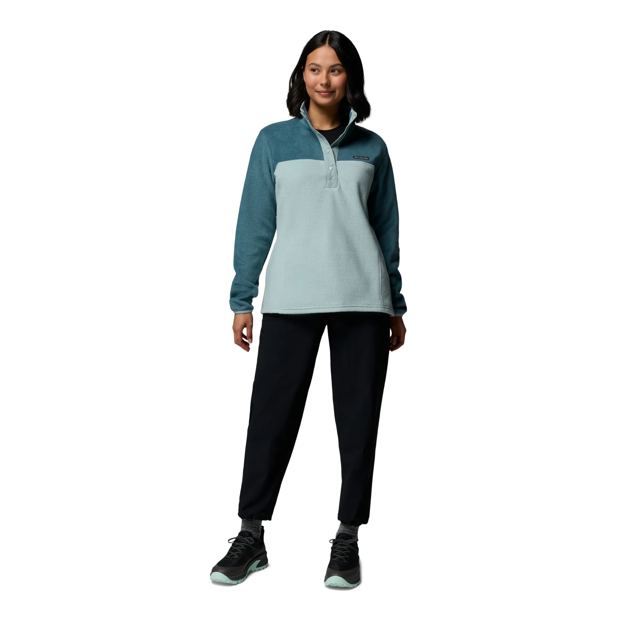 Columbia Women's Benton Springs Half Snap Fleece Top (Crushed Blue/Everblue) - Image 5