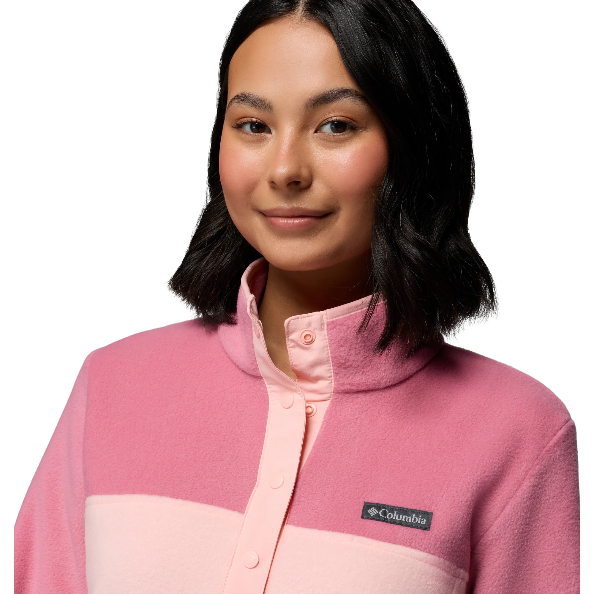 Columbia Women's Benton Springs Half Snap Fleece Top (Pink Sand/Rosette) - Image 4