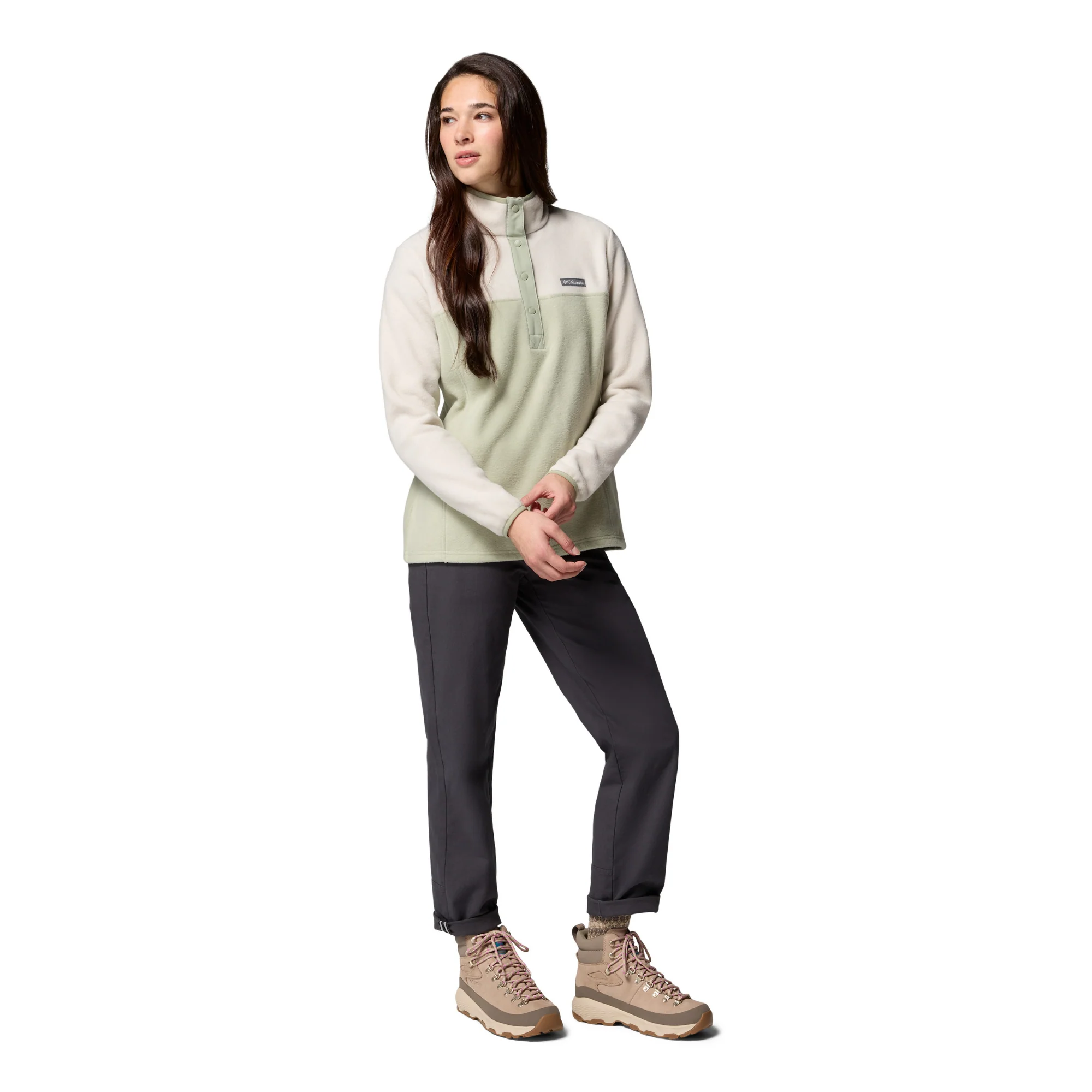 Columbia Women's Benton Springs Half Snap Fleece Top (Safari/Dark Stone) - Image 5