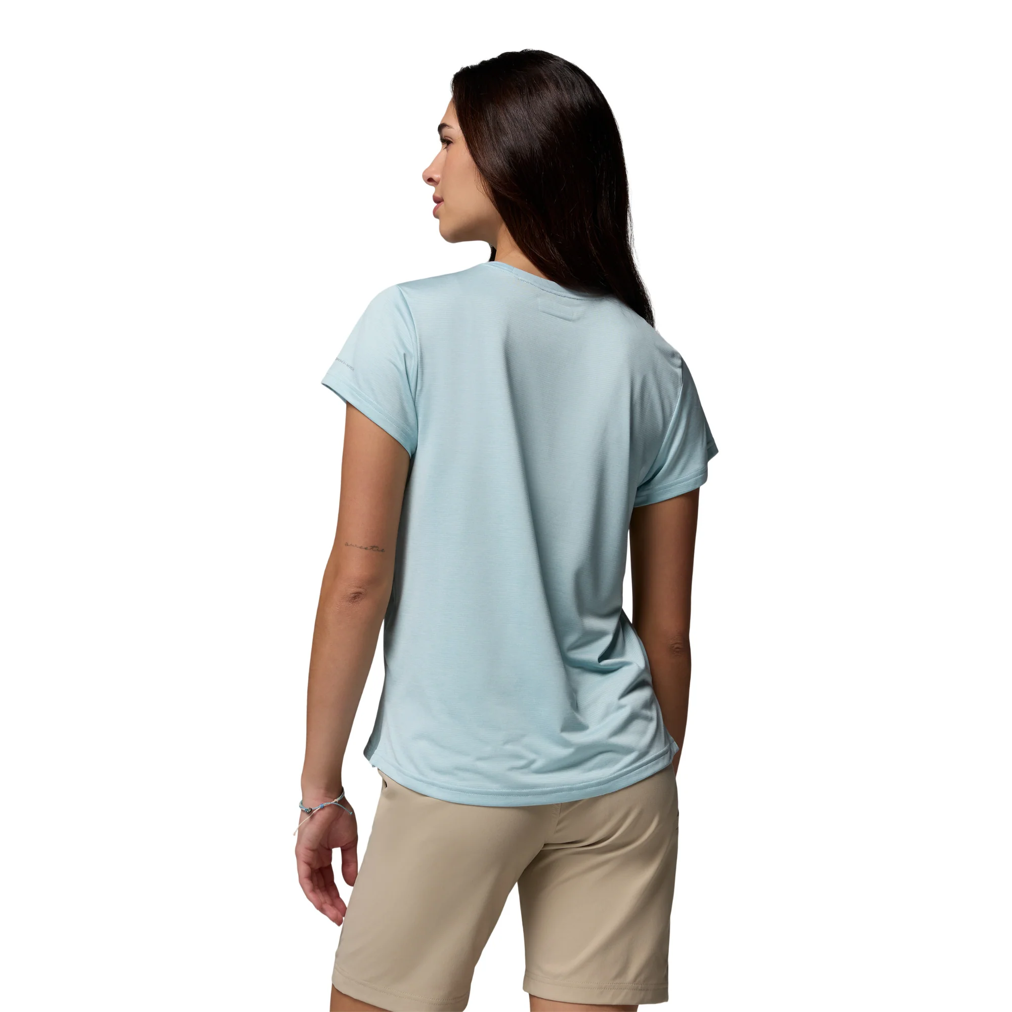 Columbia Women's BlueVista Hill Short Sleeve Technical Tee (Marine Light Heather) - Image 5