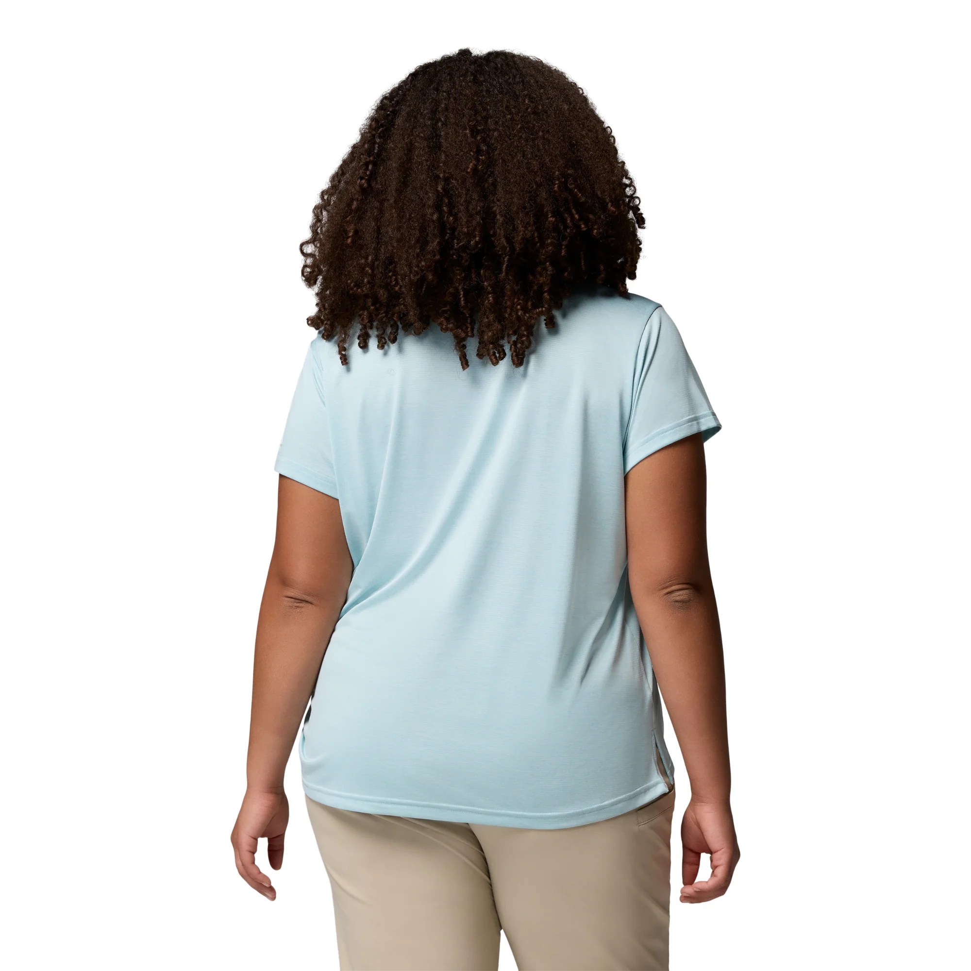 Columbia Women's BlueVista Hill Short Sleeve Technical Tee (Marine Light Heather) - Image 6