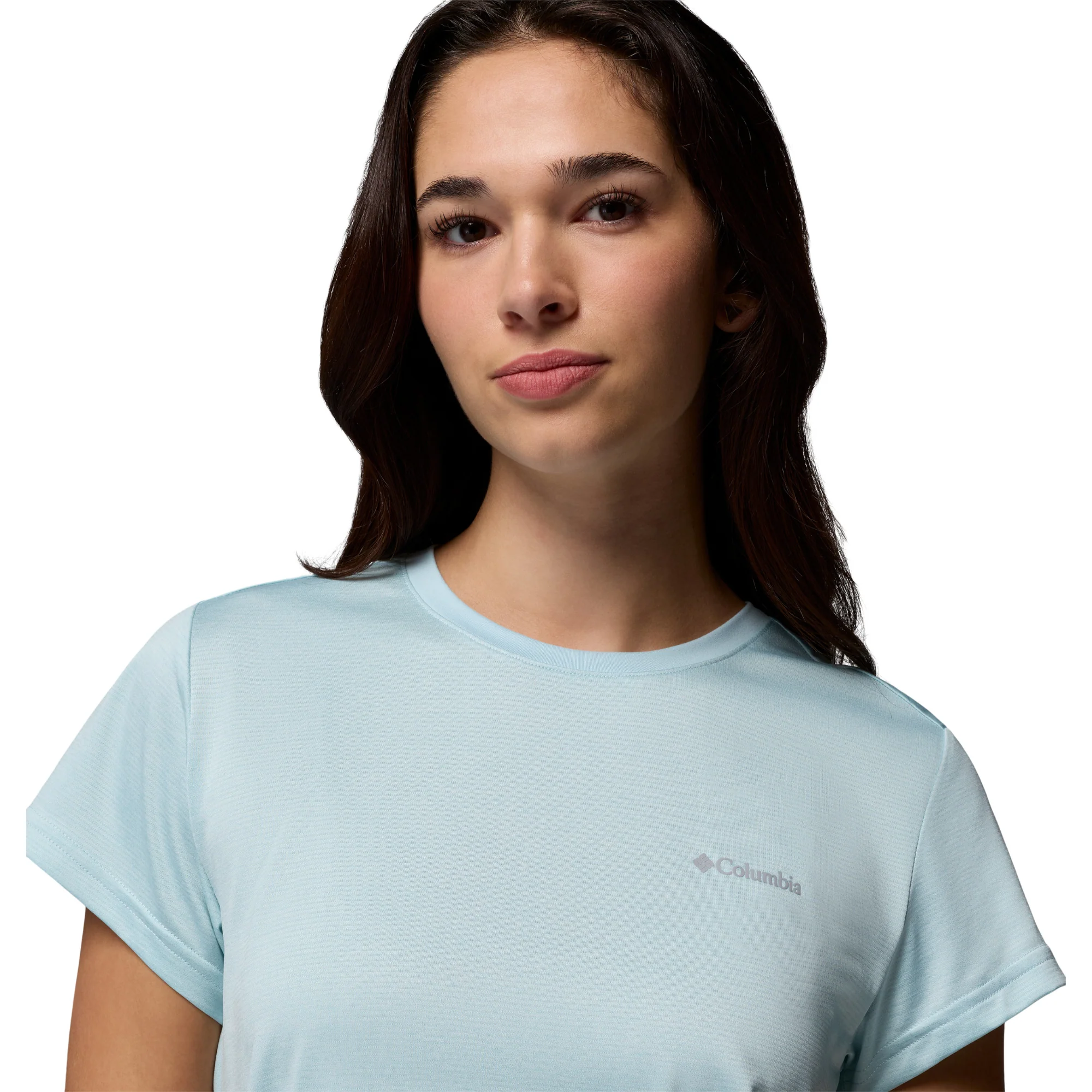 Columbia Women's BlueVista Hill Short Sleeve Technical Tee (Marine Light Heather) - Image 7