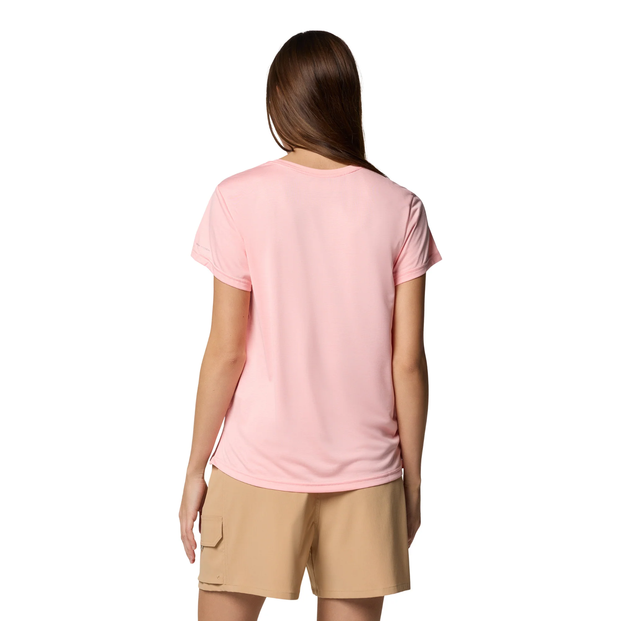 Columbia Women's BlueVista Hill Short Sleeve Technical Tee (Pink Sand Heather) - Image 5