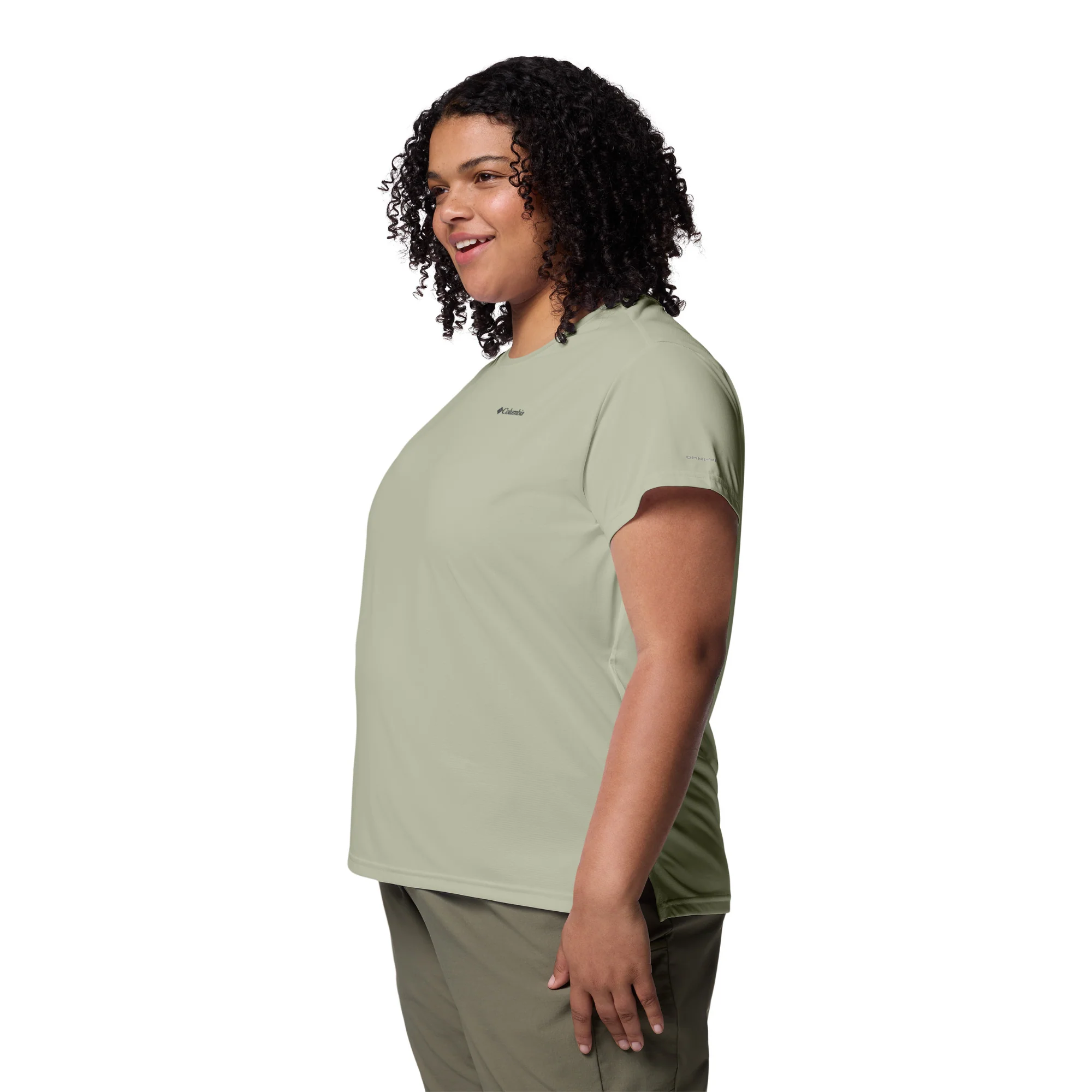Columbia Women's BlueVista Hill Short Sleeve Technical Tee (Safari Heather) - Image 4